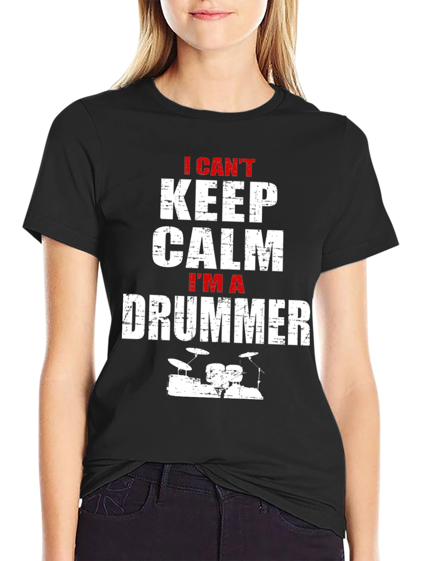 I Cant Keep Calm Im A Drummer T-Shirt