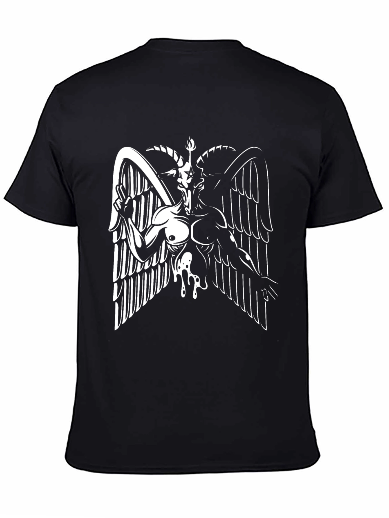 Baphomet Graphic T-Shirt - Black Tee
