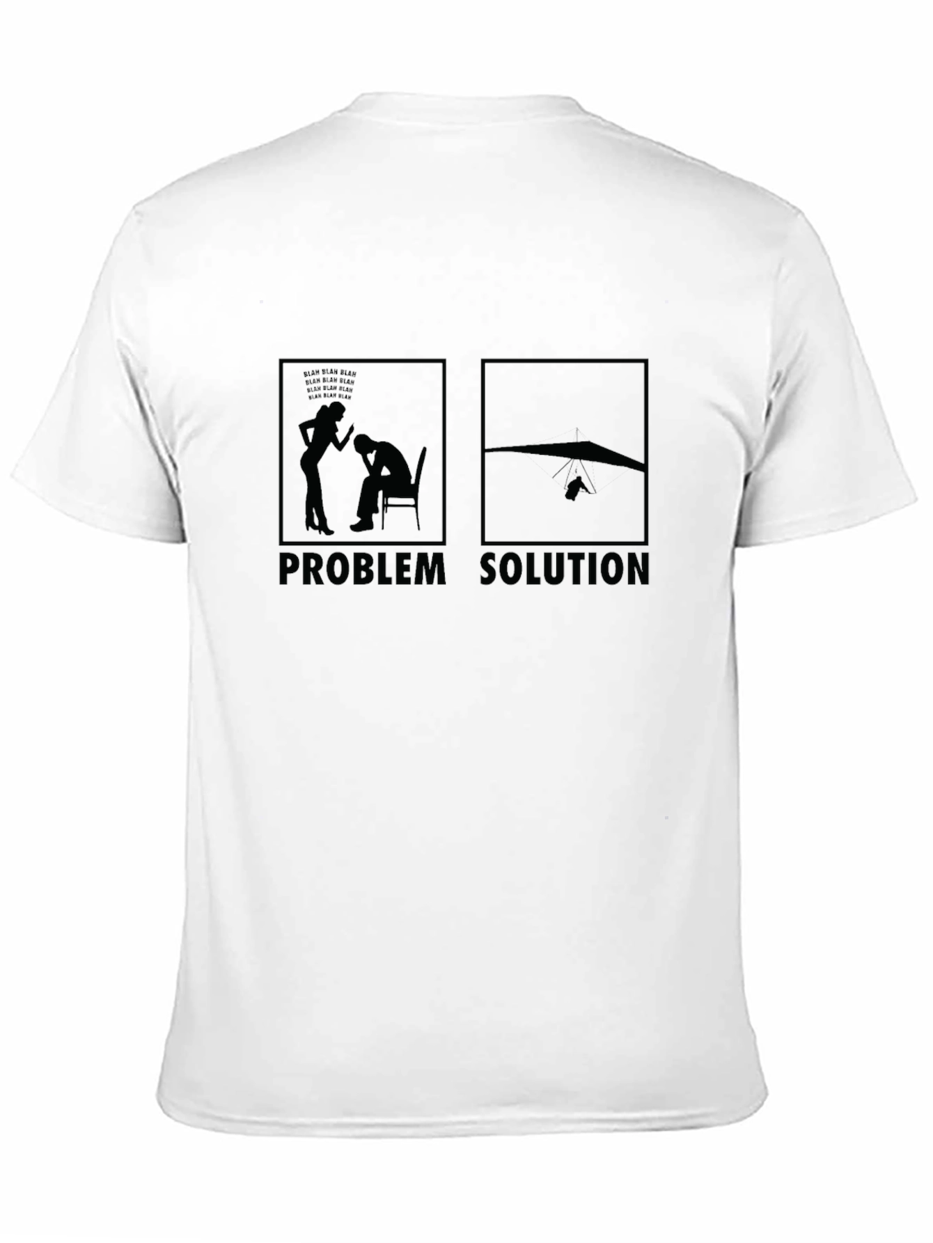 Hang Gliding Problem Solution T-Shirt - Black