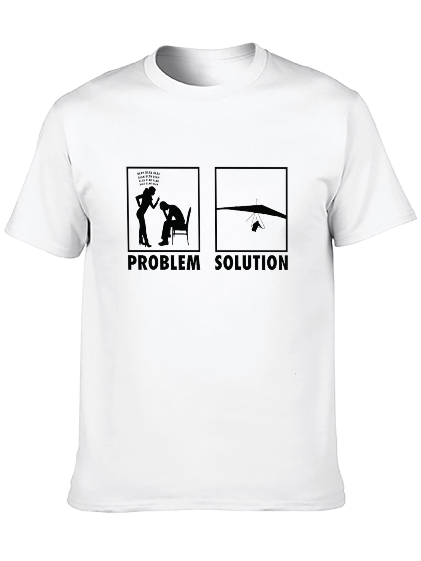 Hang Gliding Problem Solution T-Shirt - Black