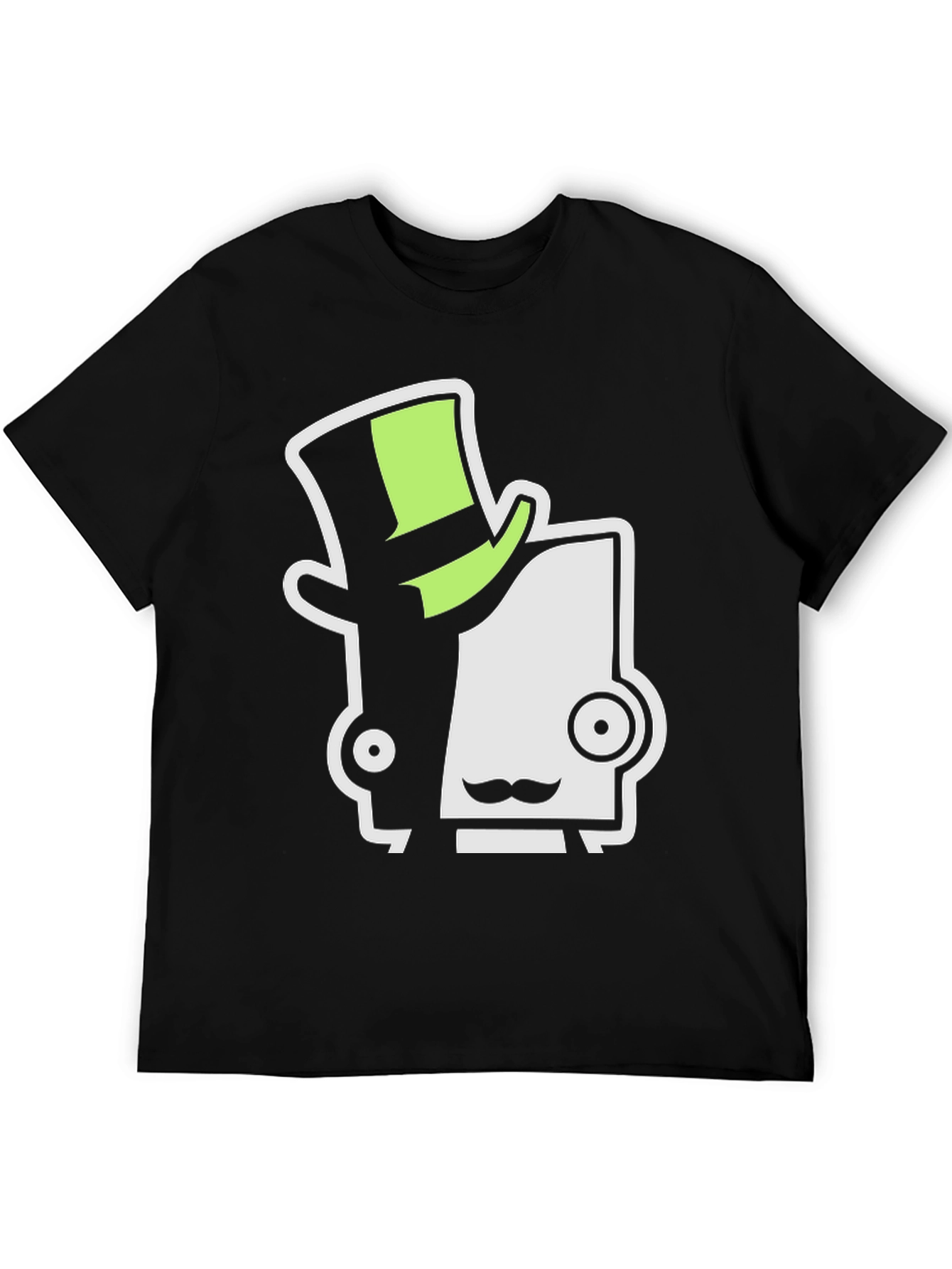 Unique Character Graphic Tee - Black Cotton Shirt