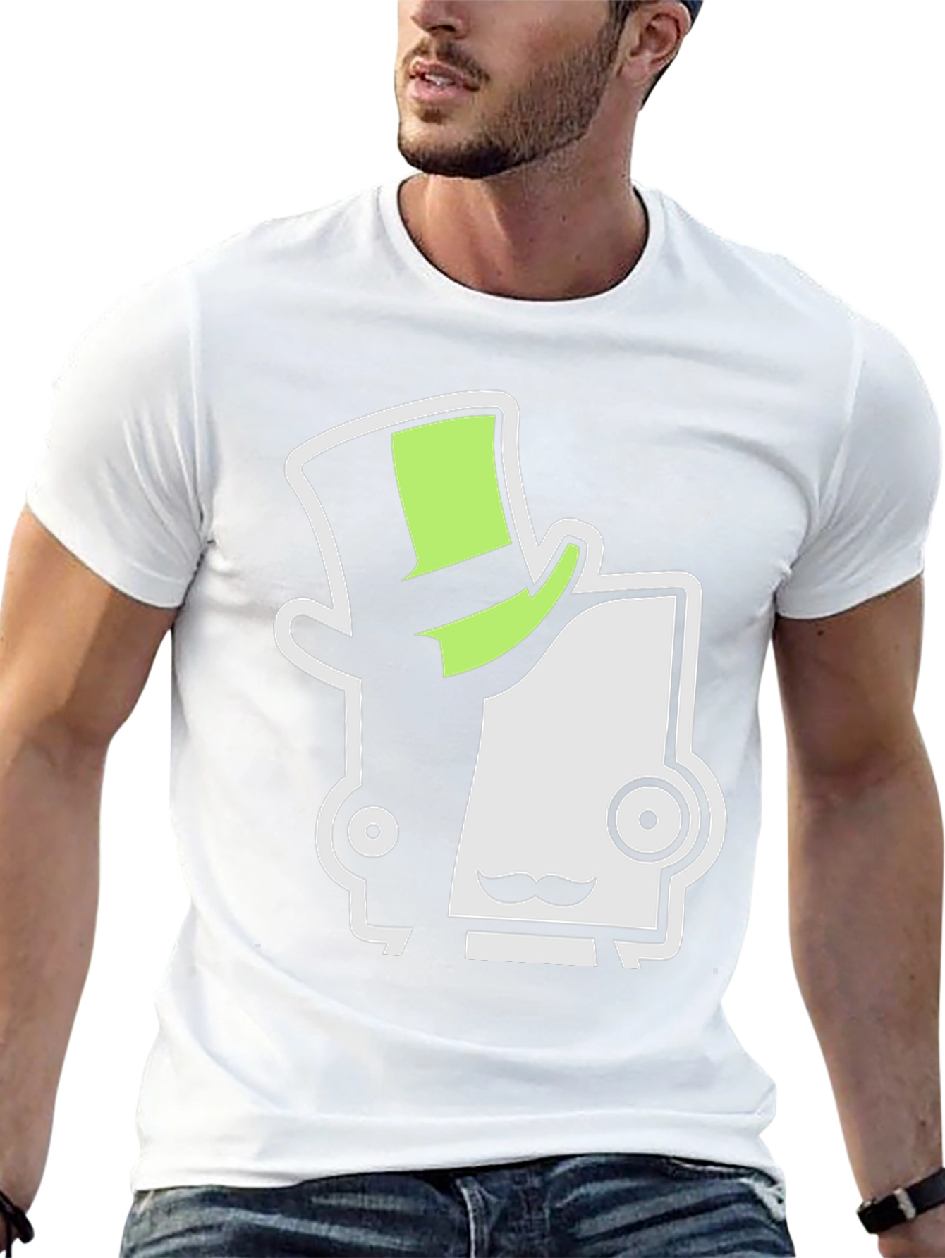 Unique Character Graphic Tee - Black Cotton Shirt