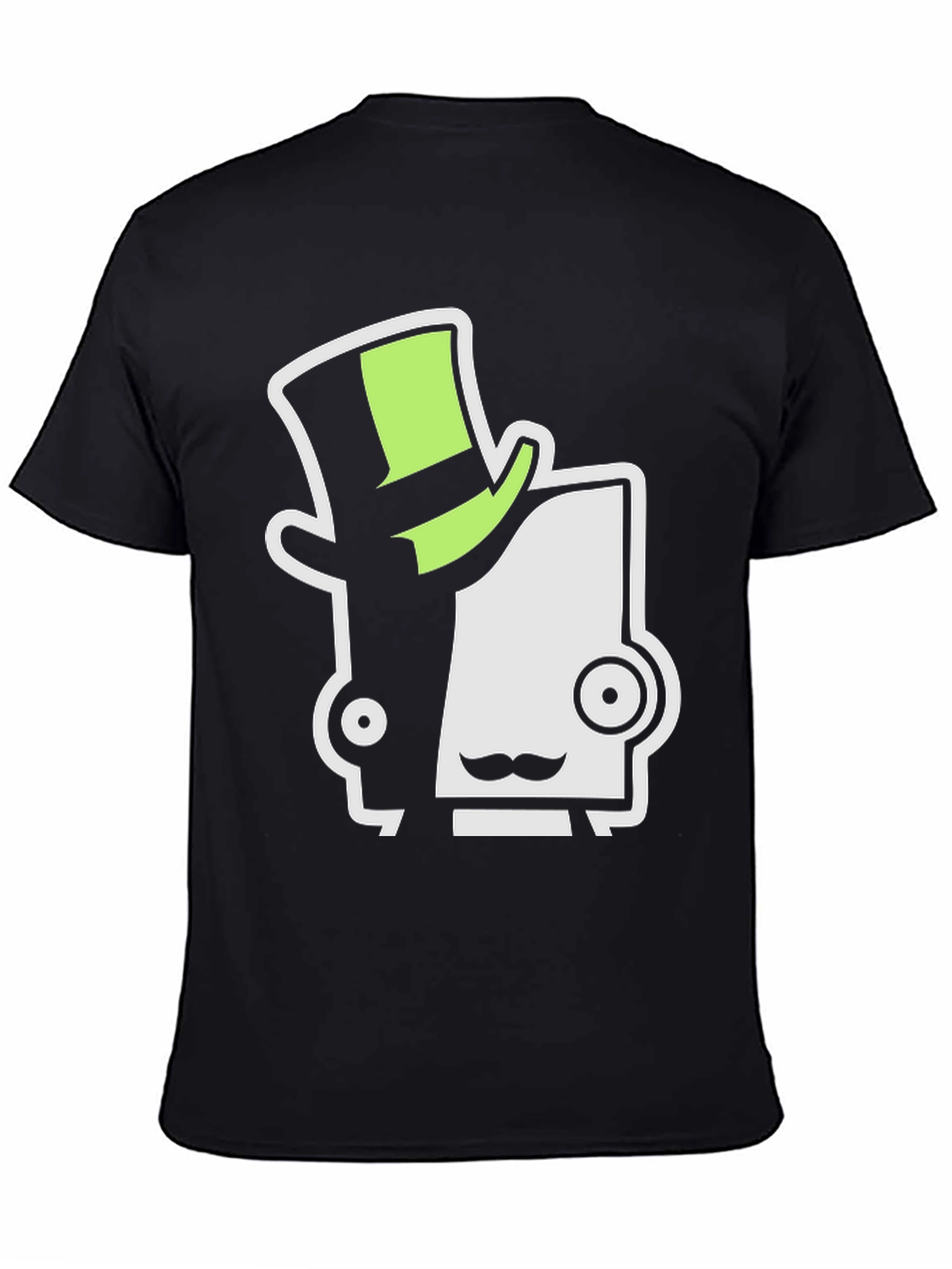 Unique Character Graphic Tee - Black Cotton Shirt