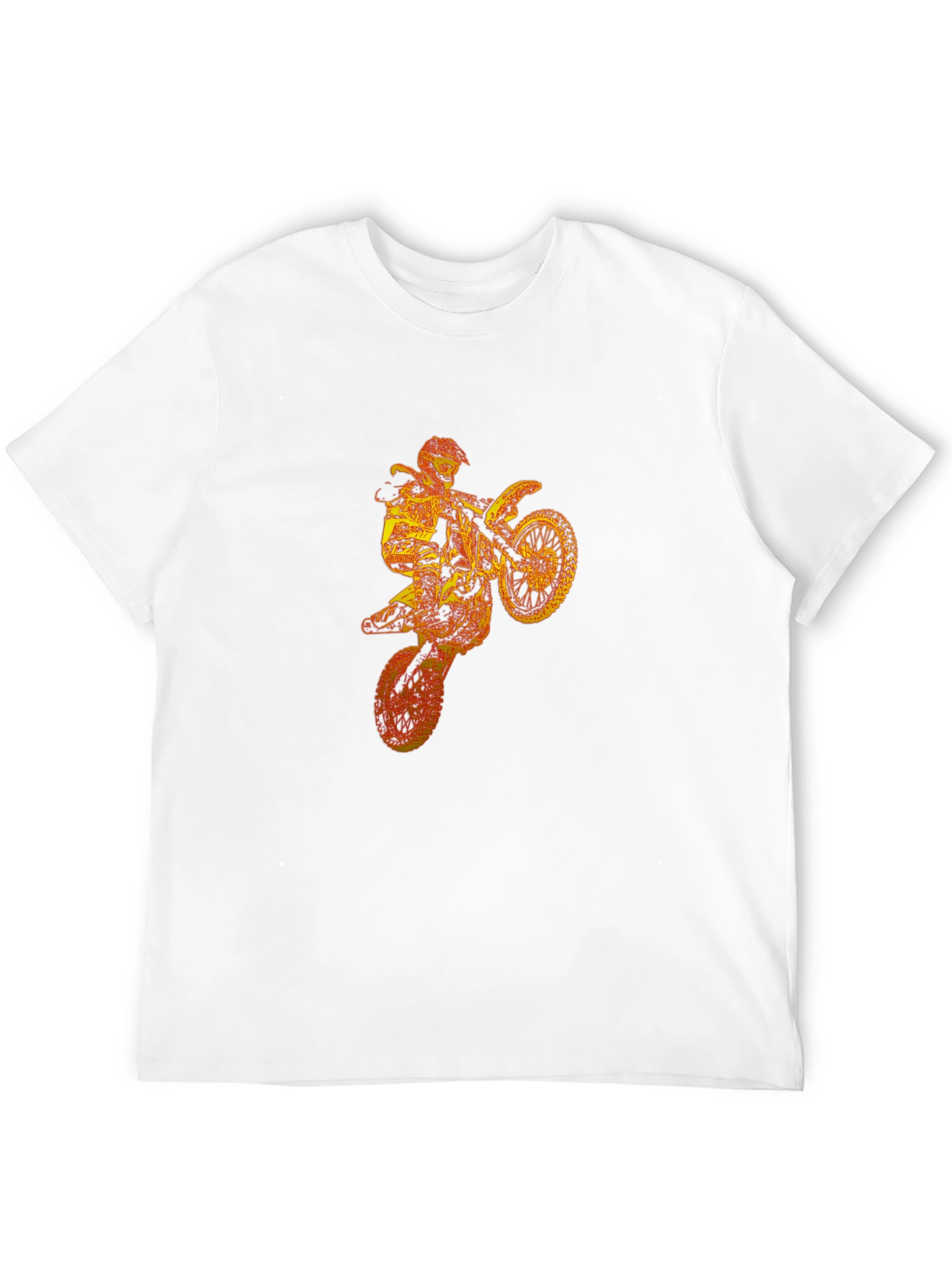Motocross Rider Graphic Black T-Shirt