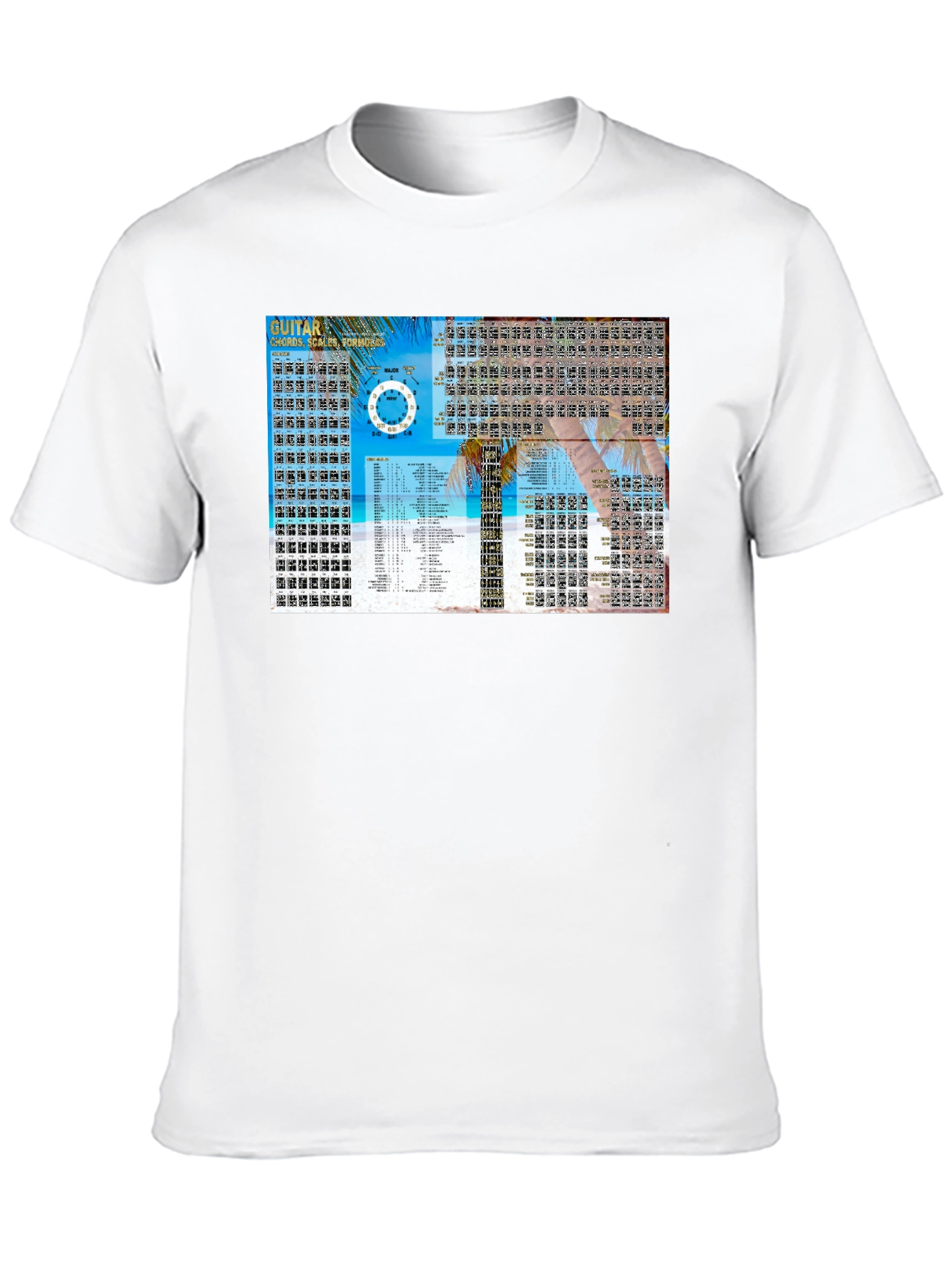 Guitar Chords & Scales Black T-Shirt