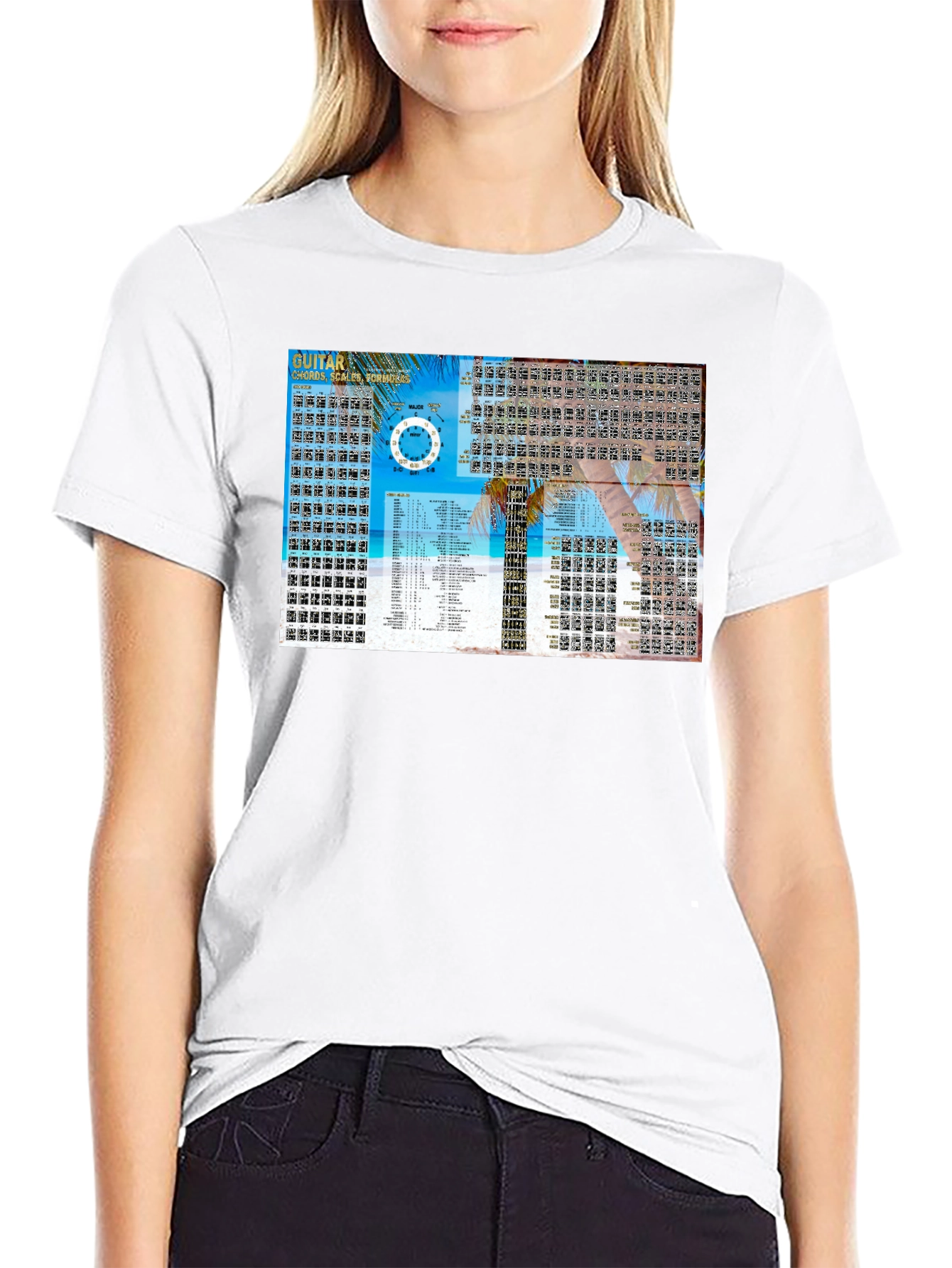 Guitar Chords & Scales Black T-Shirt