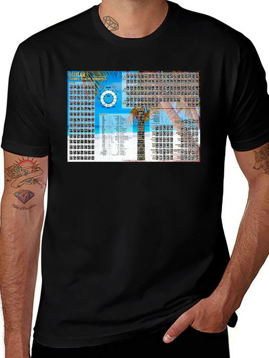Guitar Chords & Scales Black T-Shirt