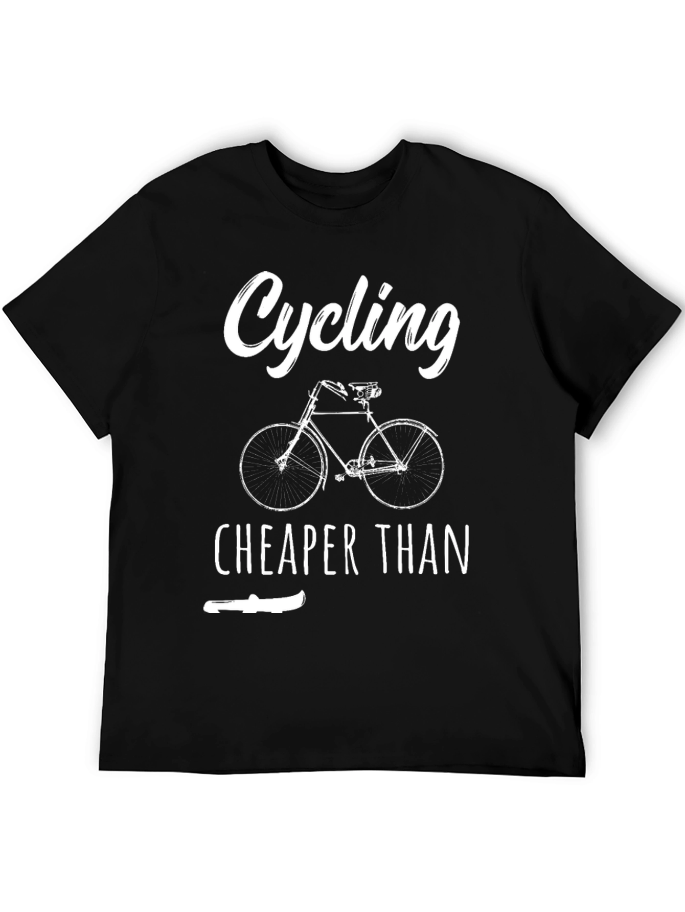 Cycling Cheaper Than T-Shirt - Funny Bike Lover Tee