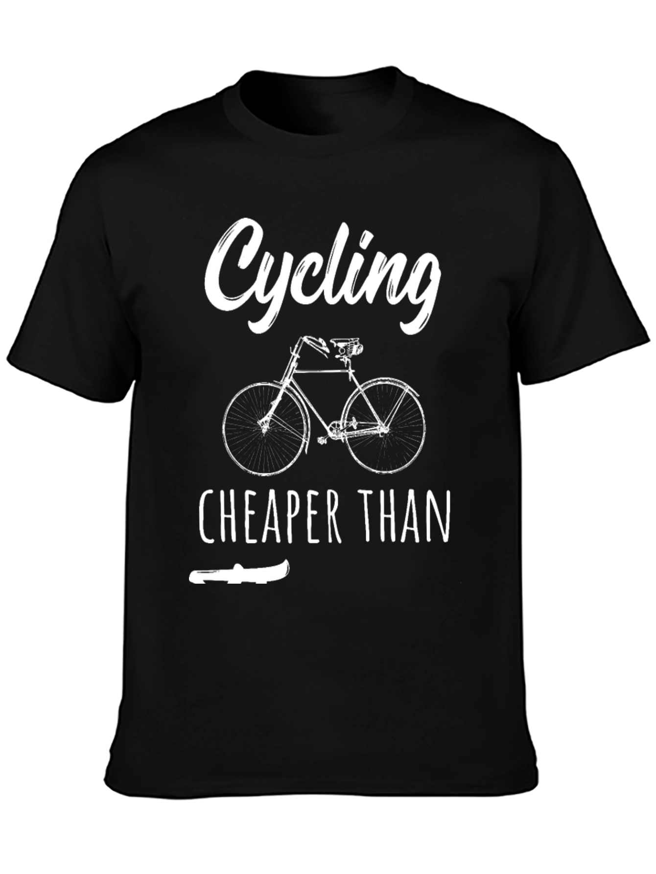 Cycling Cheaper Than T-Shirt - Funny Bike Lover Tee