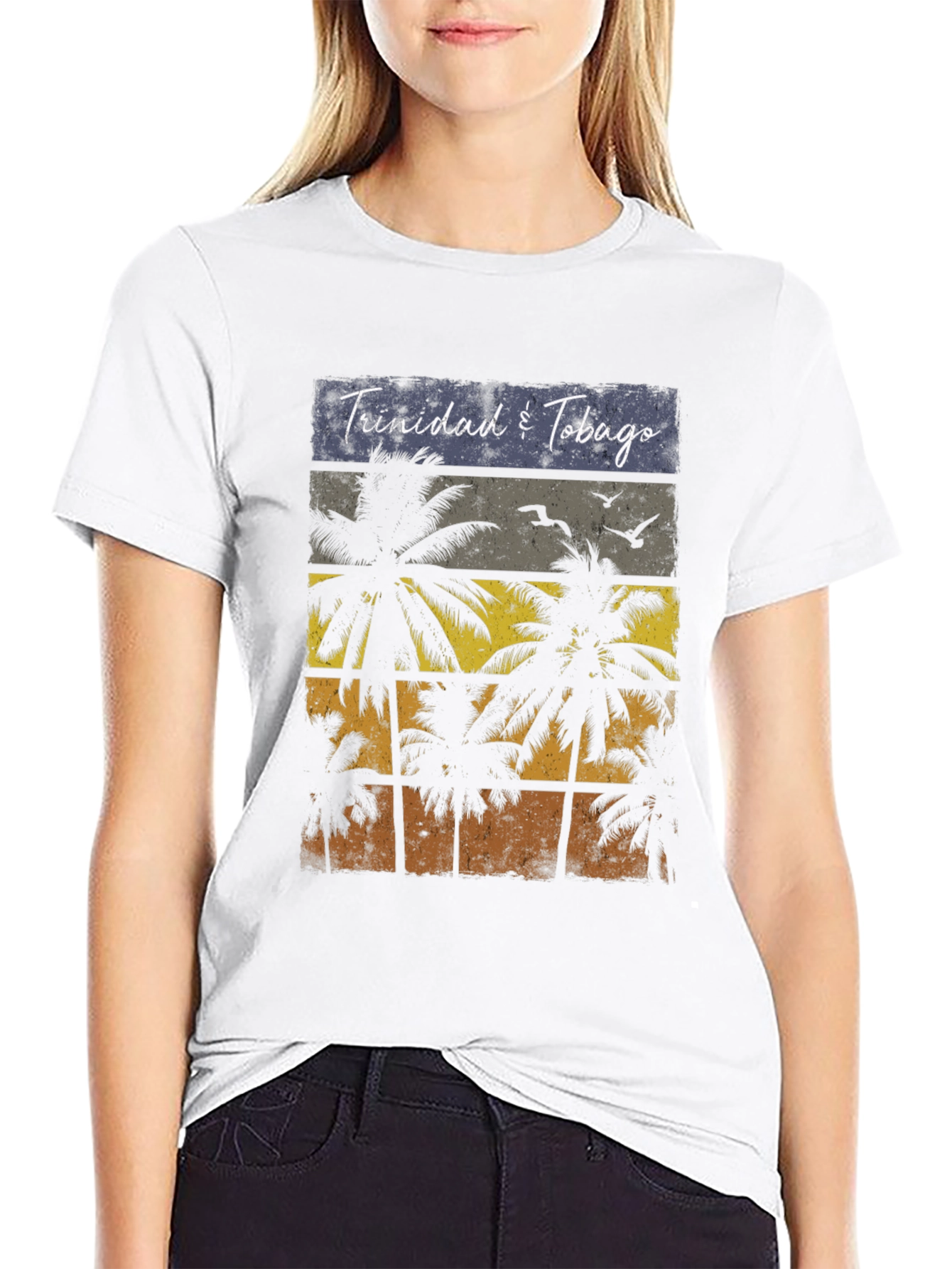 Trinidad & Tobago Palm Tree Graphic Tee