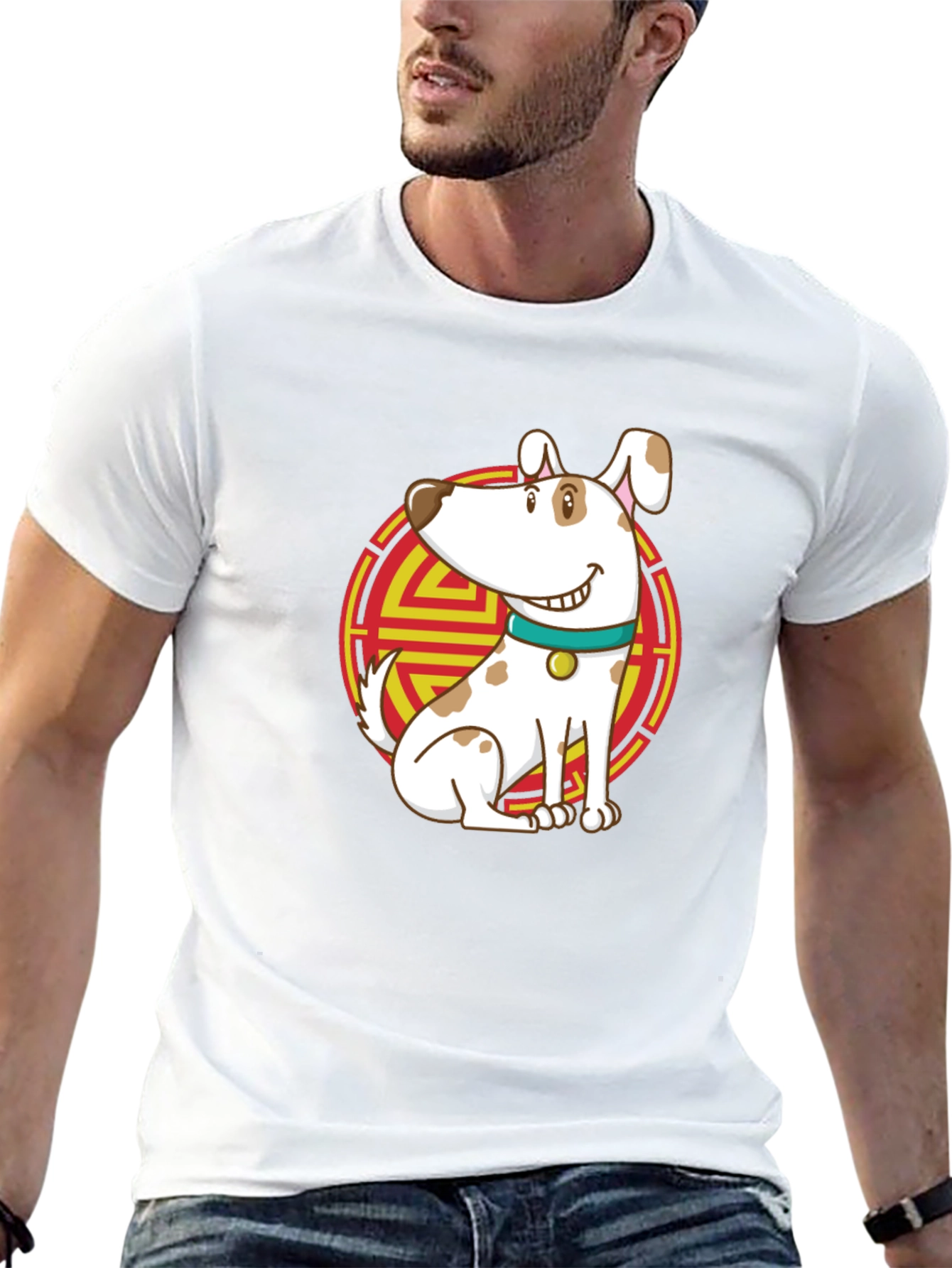 Dog Graphic Tee - Chinese New Year Style
