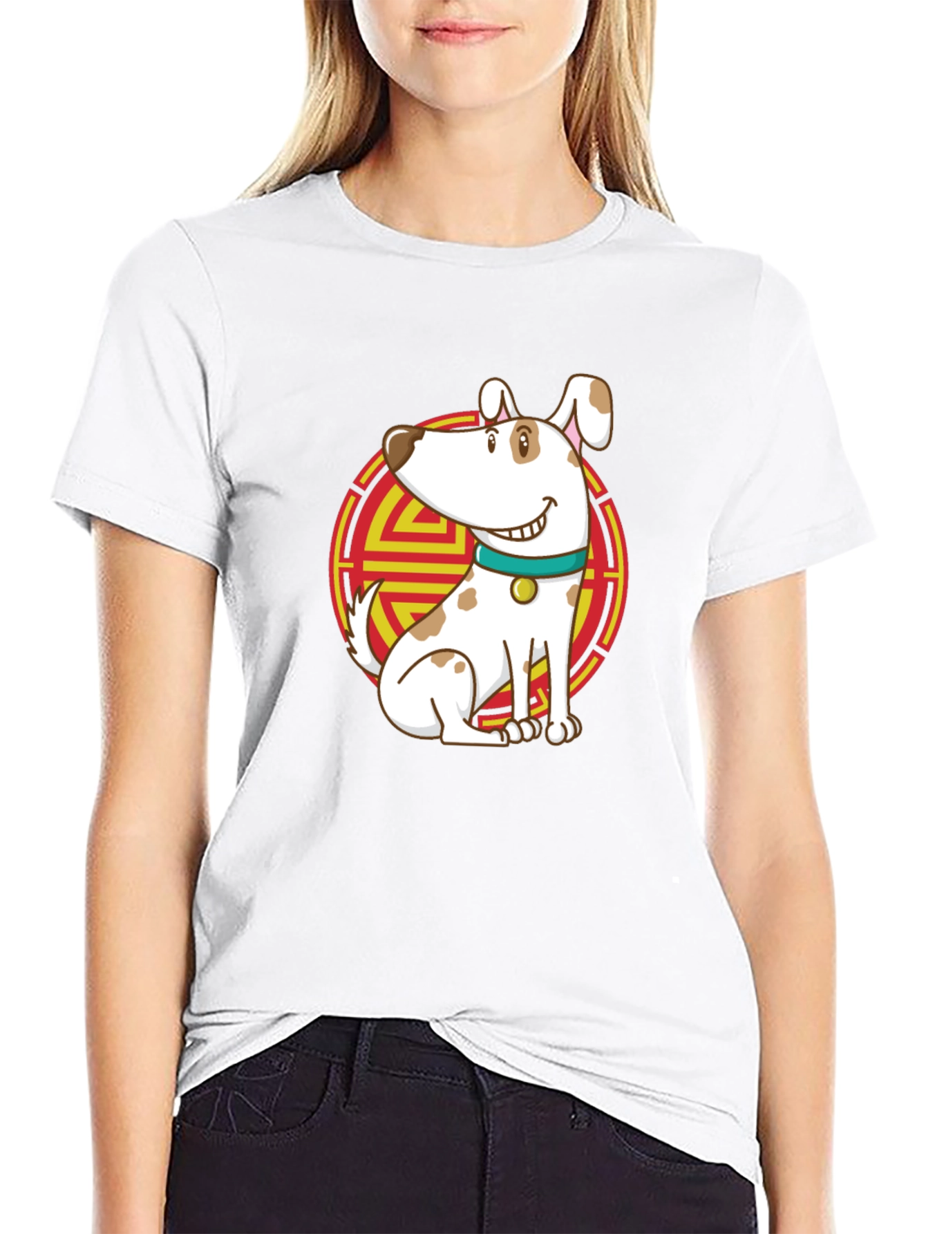 Dog Graphic Tee - Chinese New Year Style