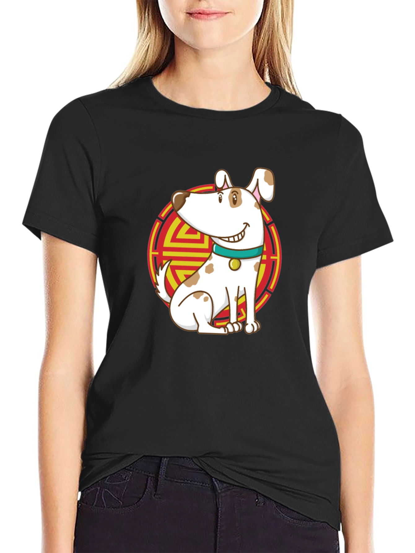 Dog Graphic Tee - Chinese New Year Style