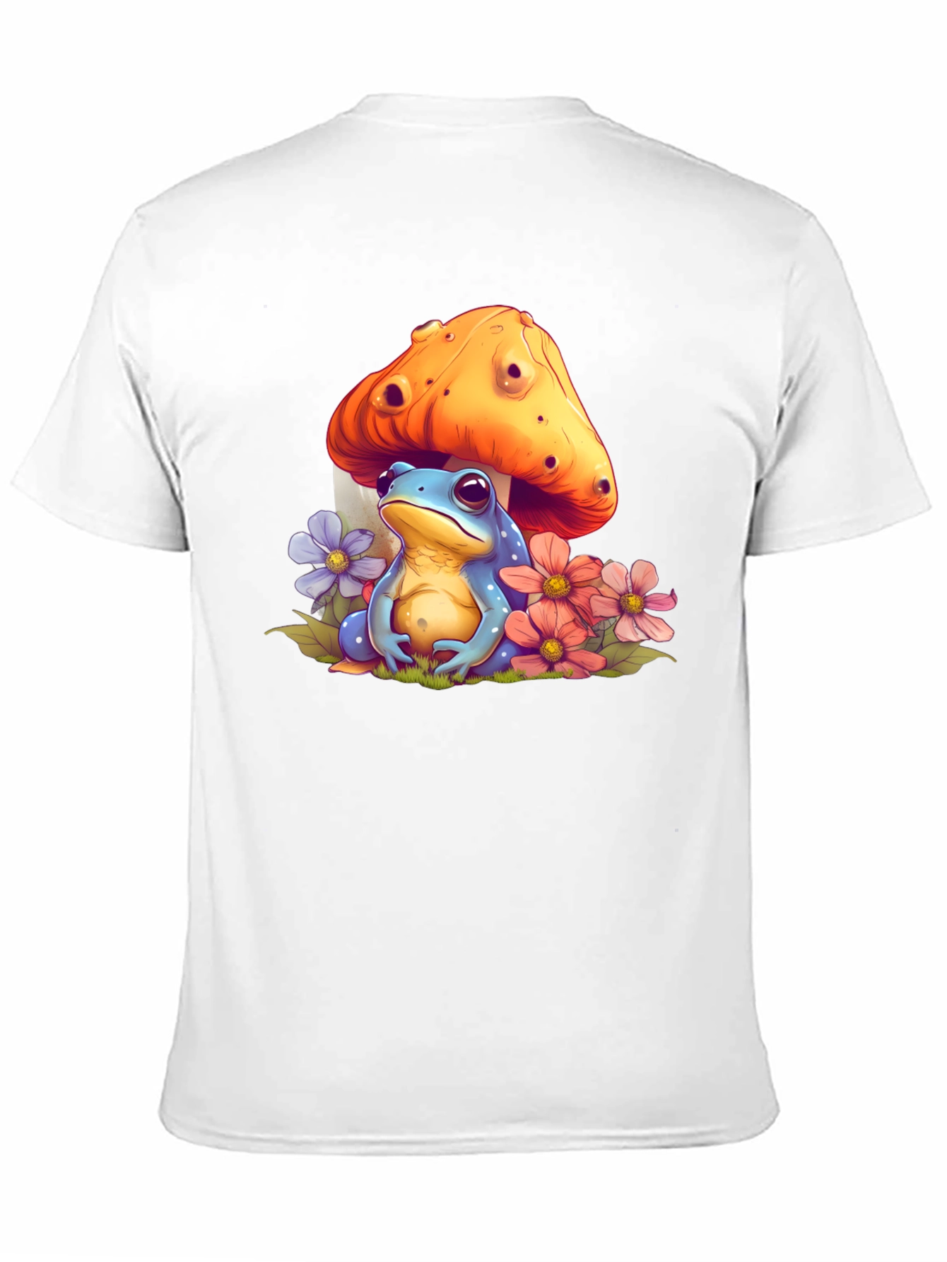 Frog Mushroom Black T-Shirt