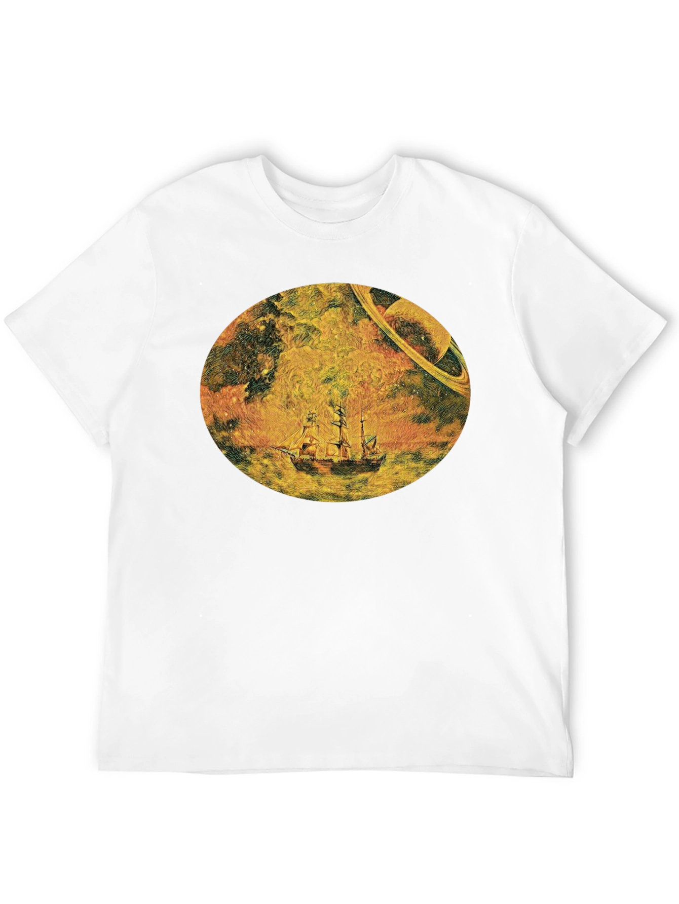 Cosmic Galleon Black T-Shirt