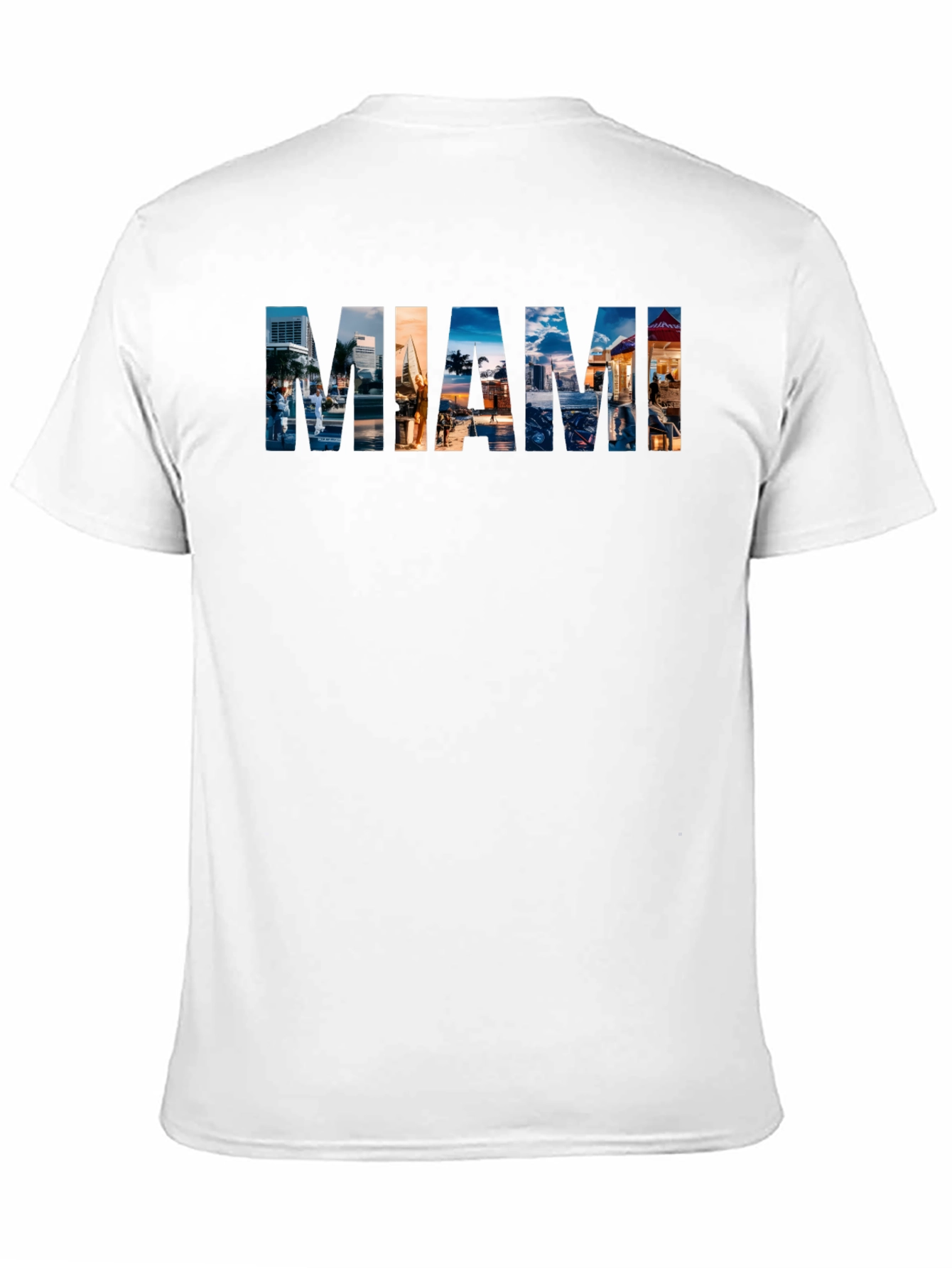 Miami Graphic Print Crew Neck T-Shirt