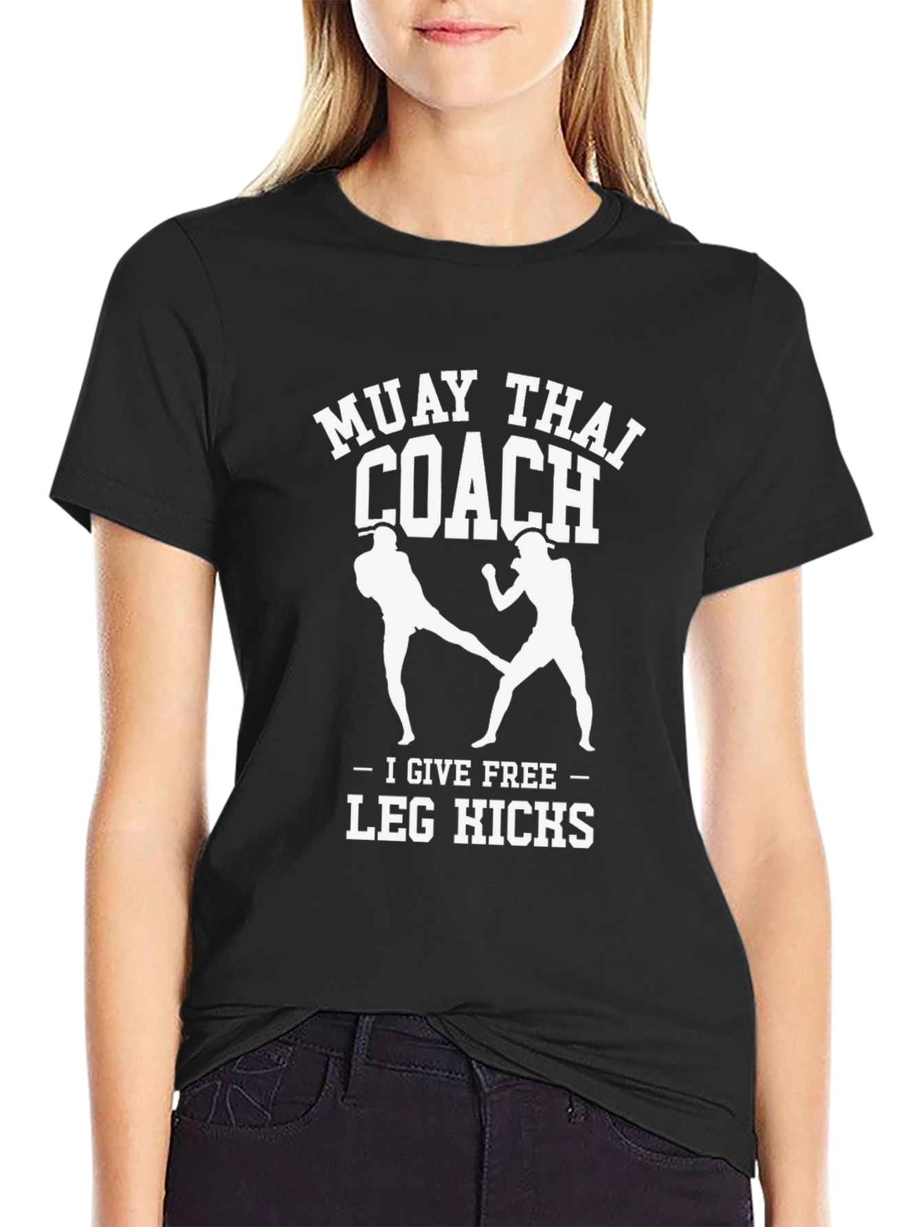 Muay Thai Coach T-Shirt - Free Leg Kicks!