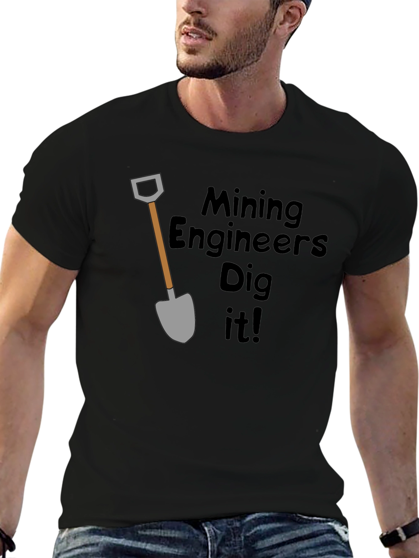 Mining Engineers Dig It! Black T-Shirt