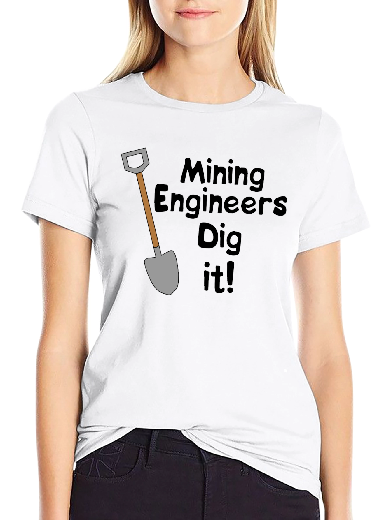 Mining Engineers Dig It! Black T-Shirt