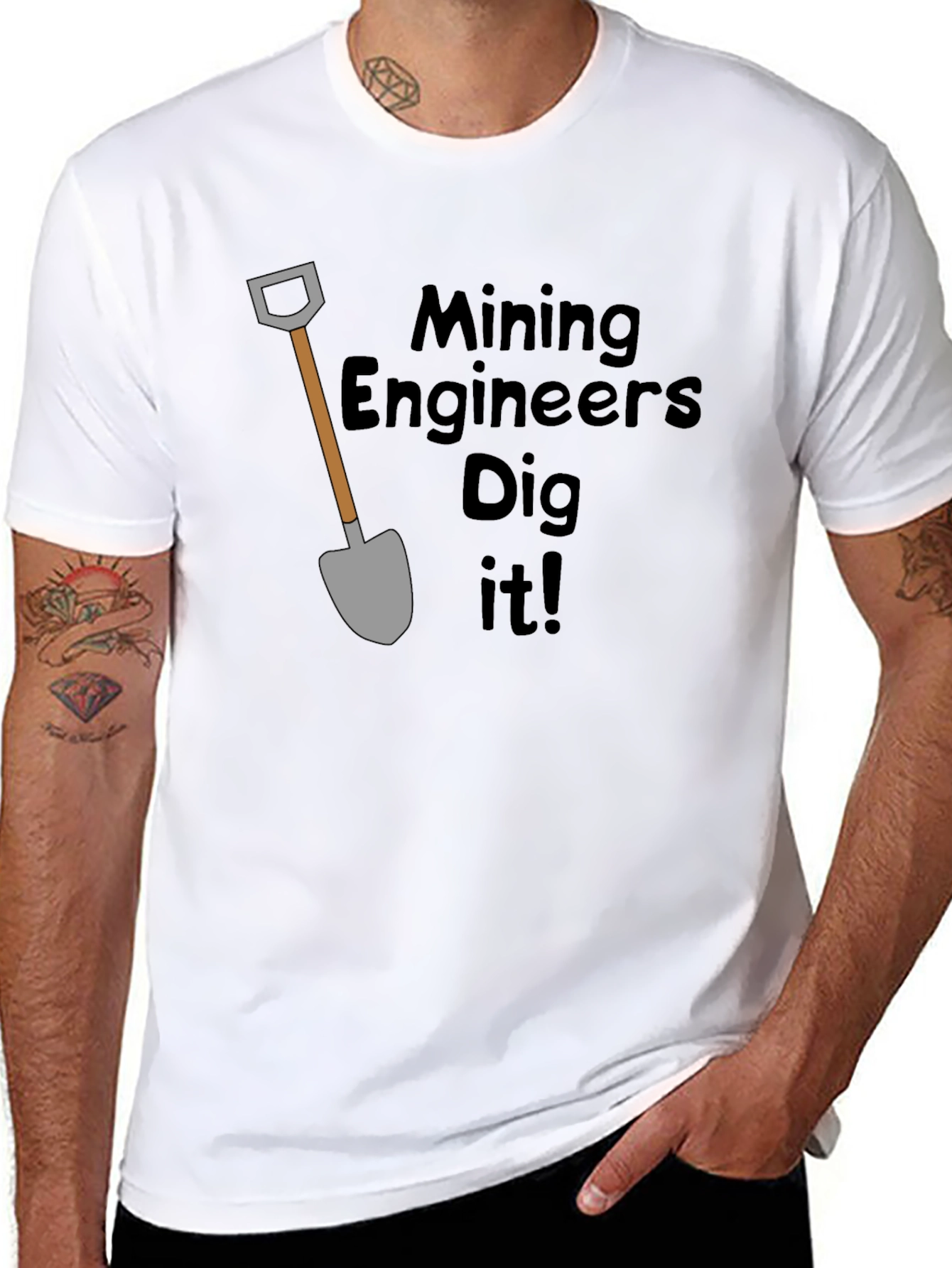 Mining Engineers Dig It! Black T-Shirt