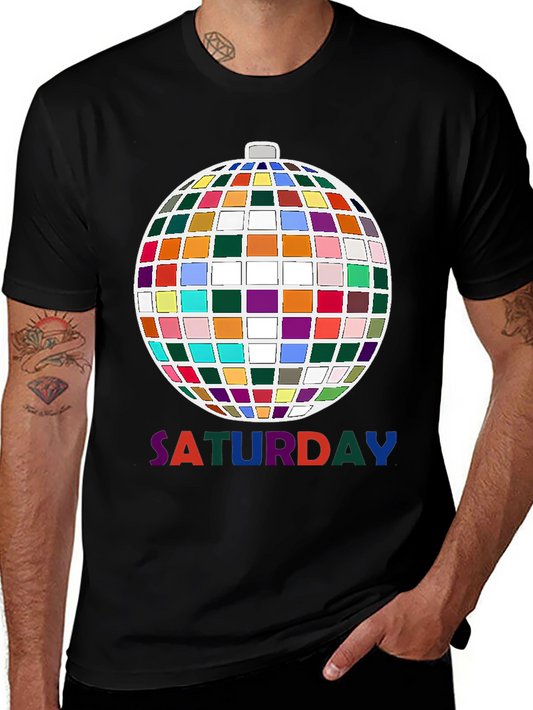 Saturday Disco Ball Graphic Tee