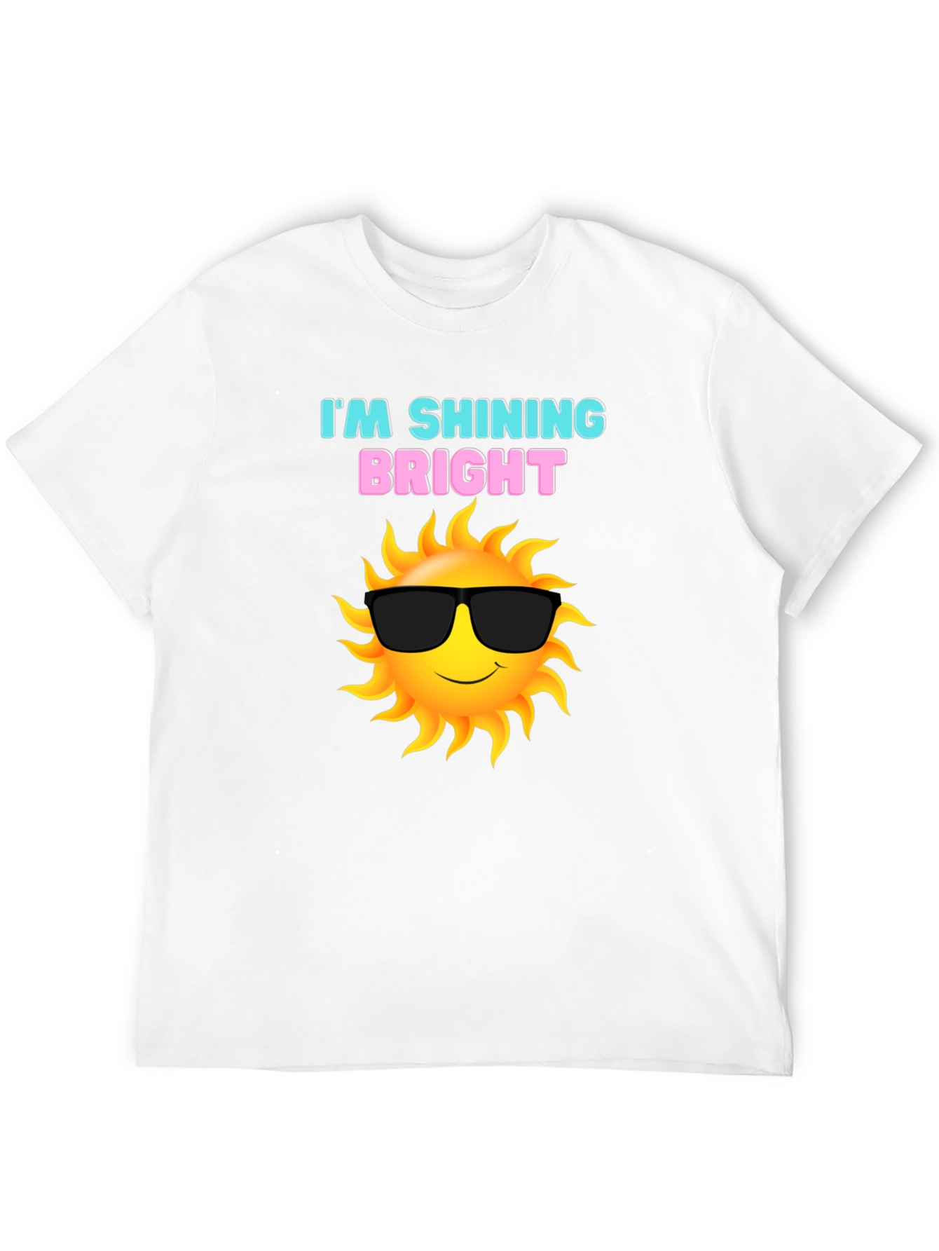 Shining Bright Sun Graphic Tee - Black