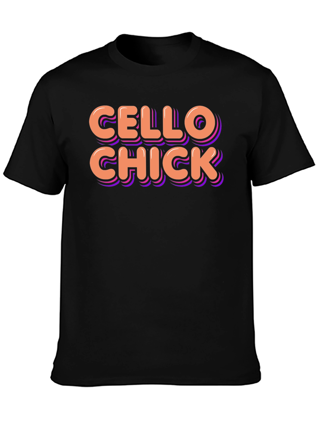 Cello Chick Graphic T-Shirt - Music Lover Tee