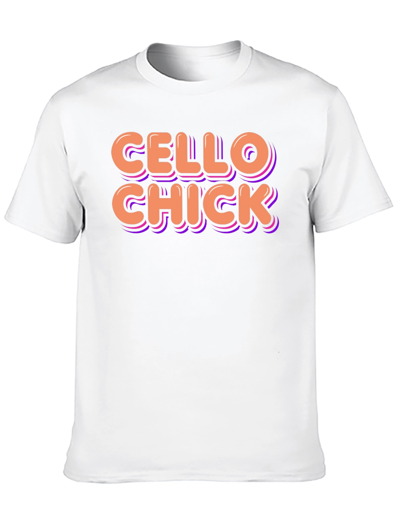 Cello Chick Graphic T-Shirt - Music Lover Tee