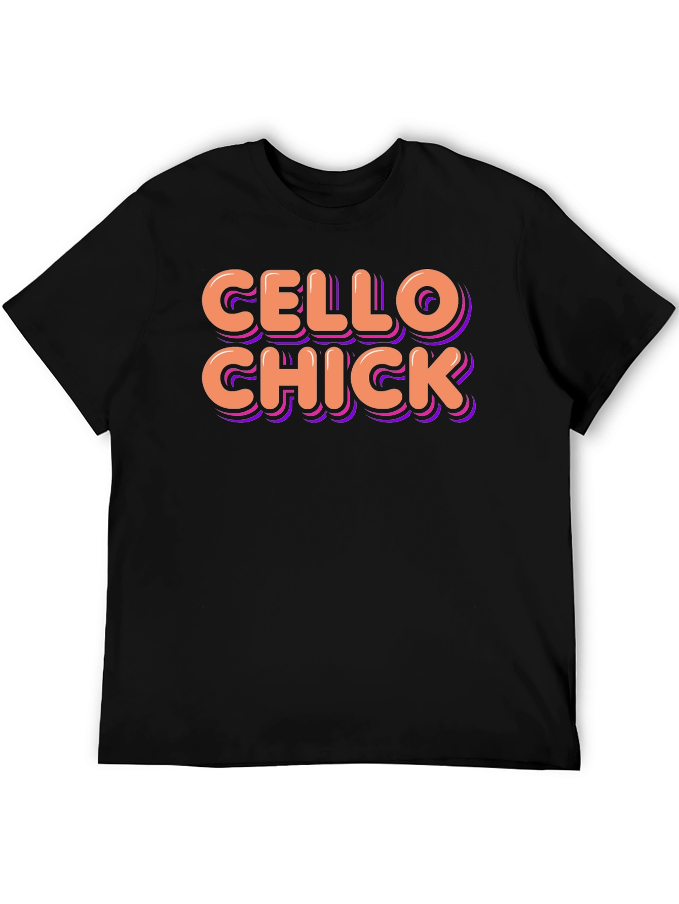 Cello Chick Graphic T-Shirt - Music Lover Tee