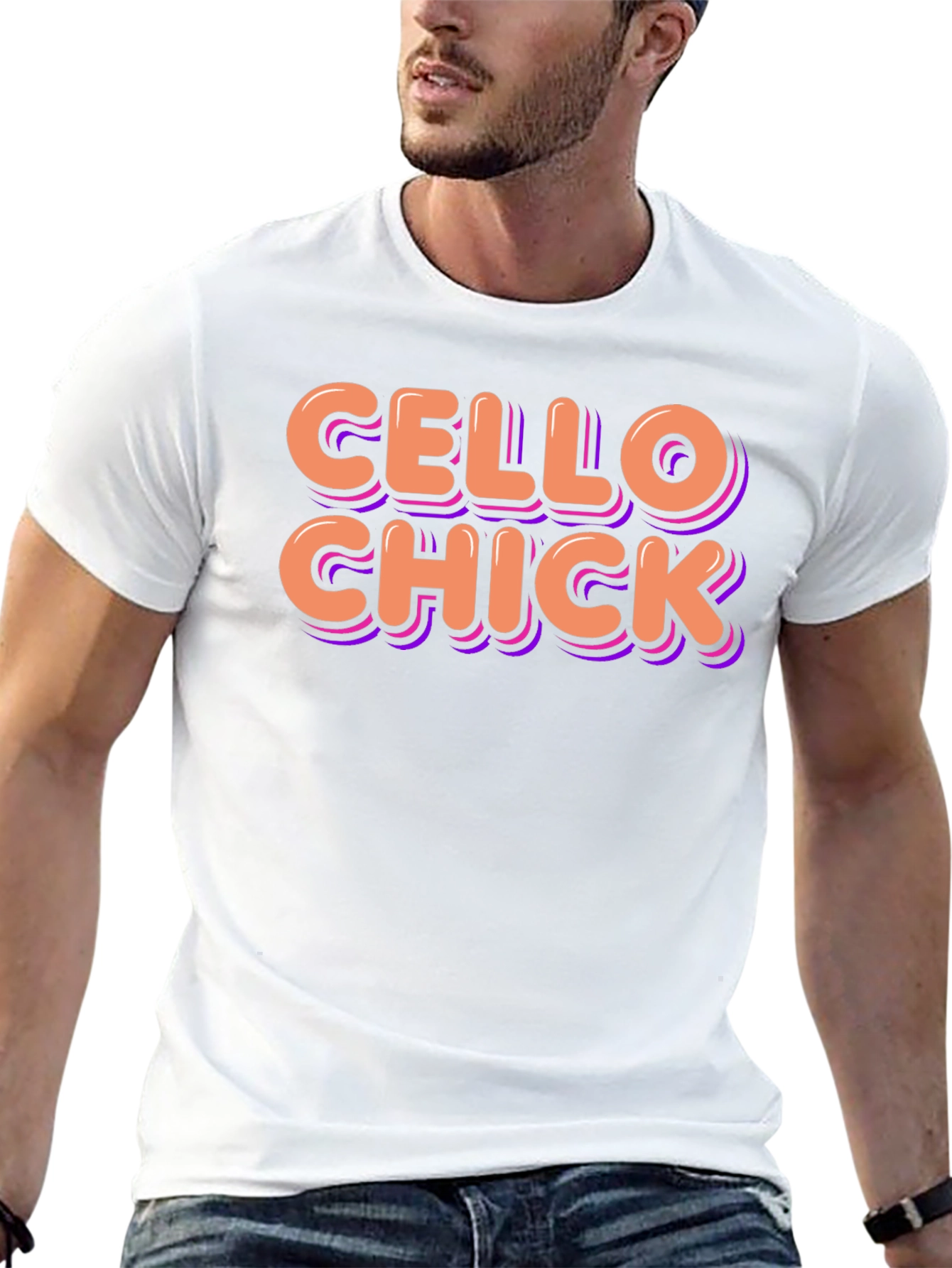 Cello Chick Graphic T-Shirt - Music Lover Tee