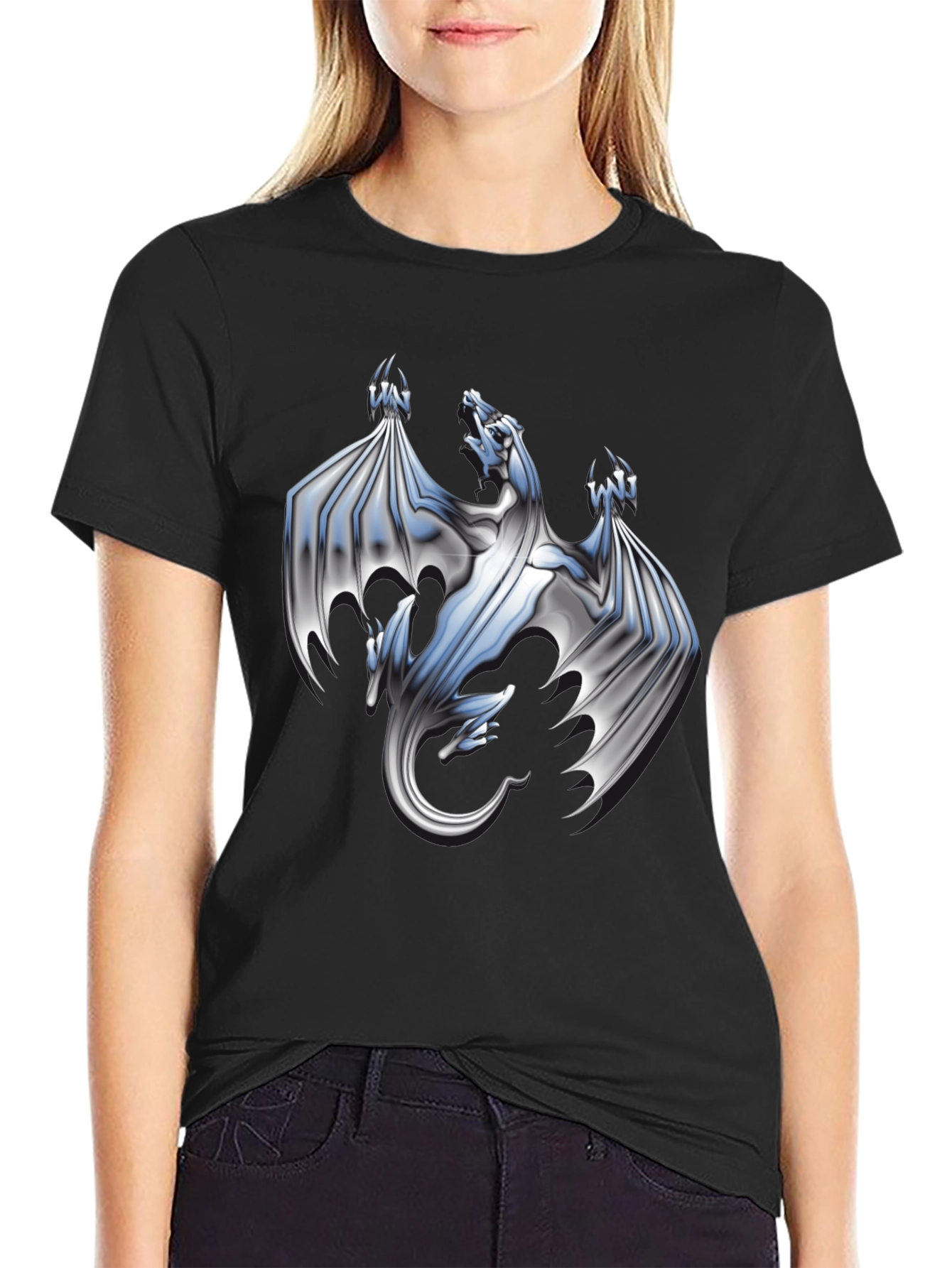 Three-Headed Dragon Graphic T-Shirt