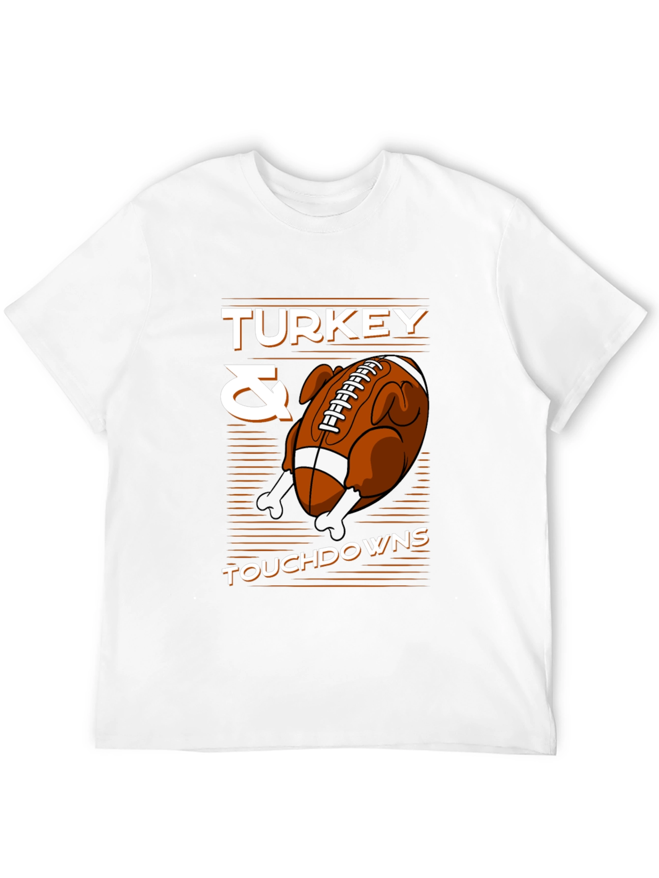 Turkey & Touchdowns Graphic T-Shirt