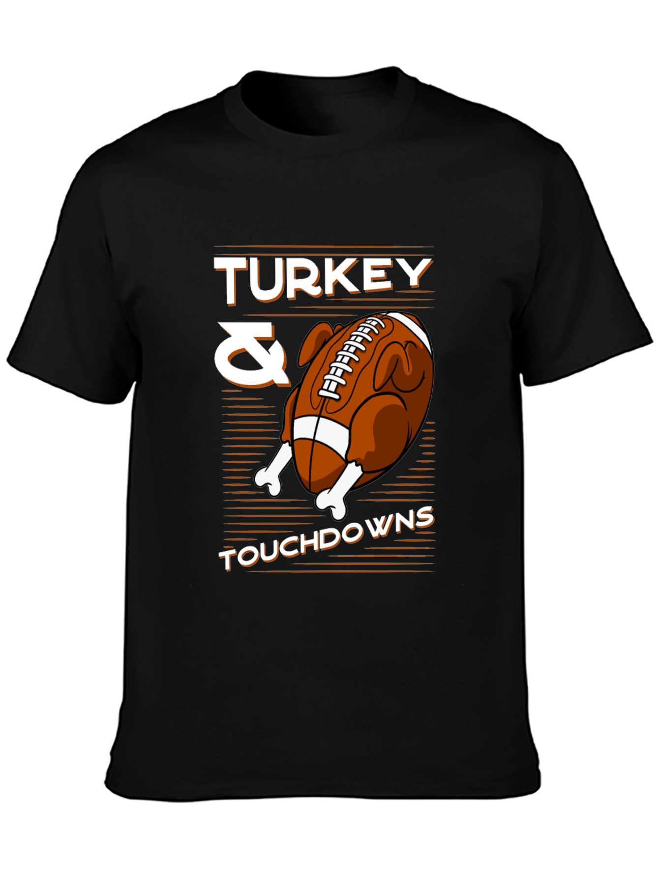 Turkey & Touchdowns Graphic T-Shirt