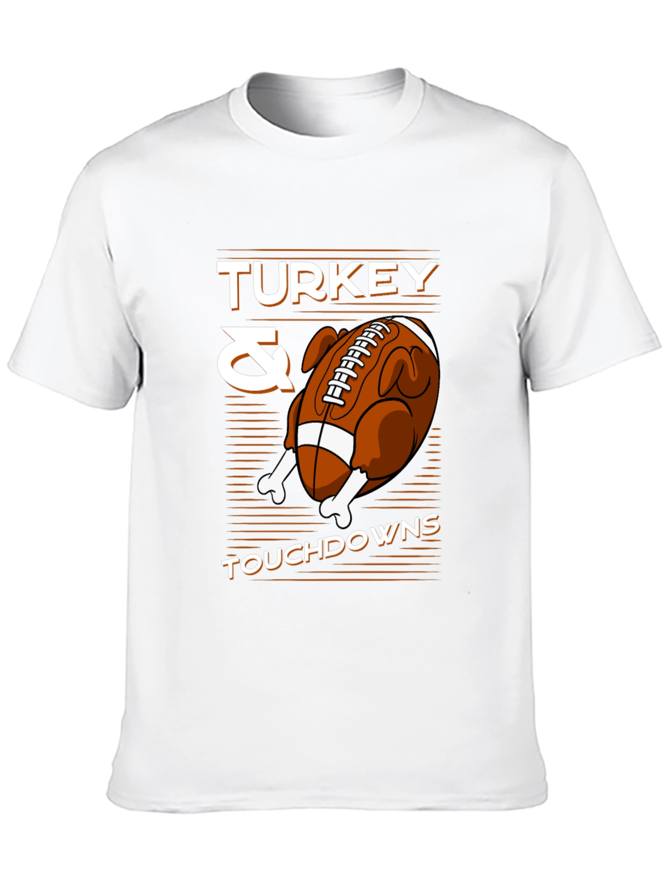 Turkey & Touchdowns Graphic T-Shirt