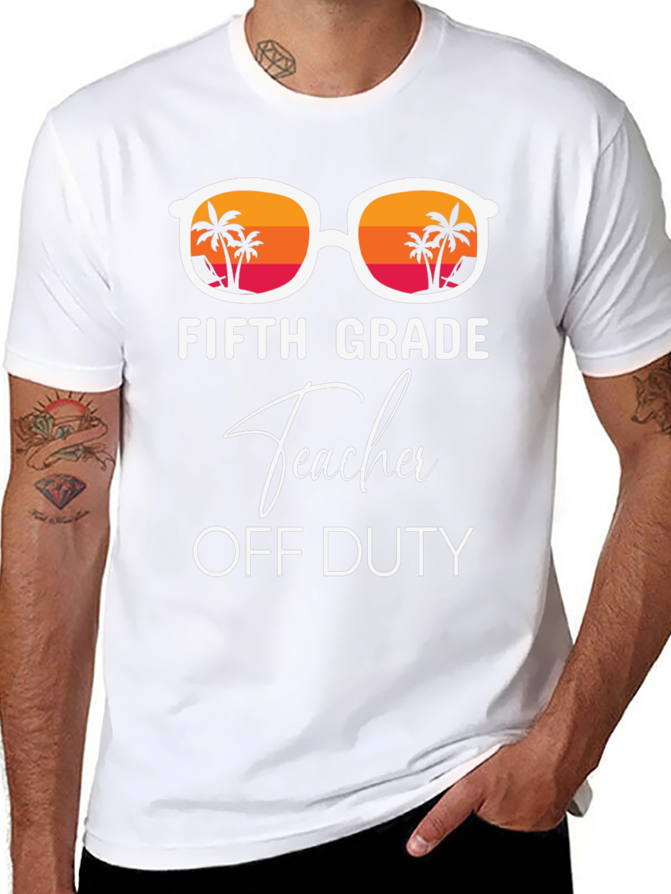 Fifth Grade Teacher Off Duty Summer T-Shirt