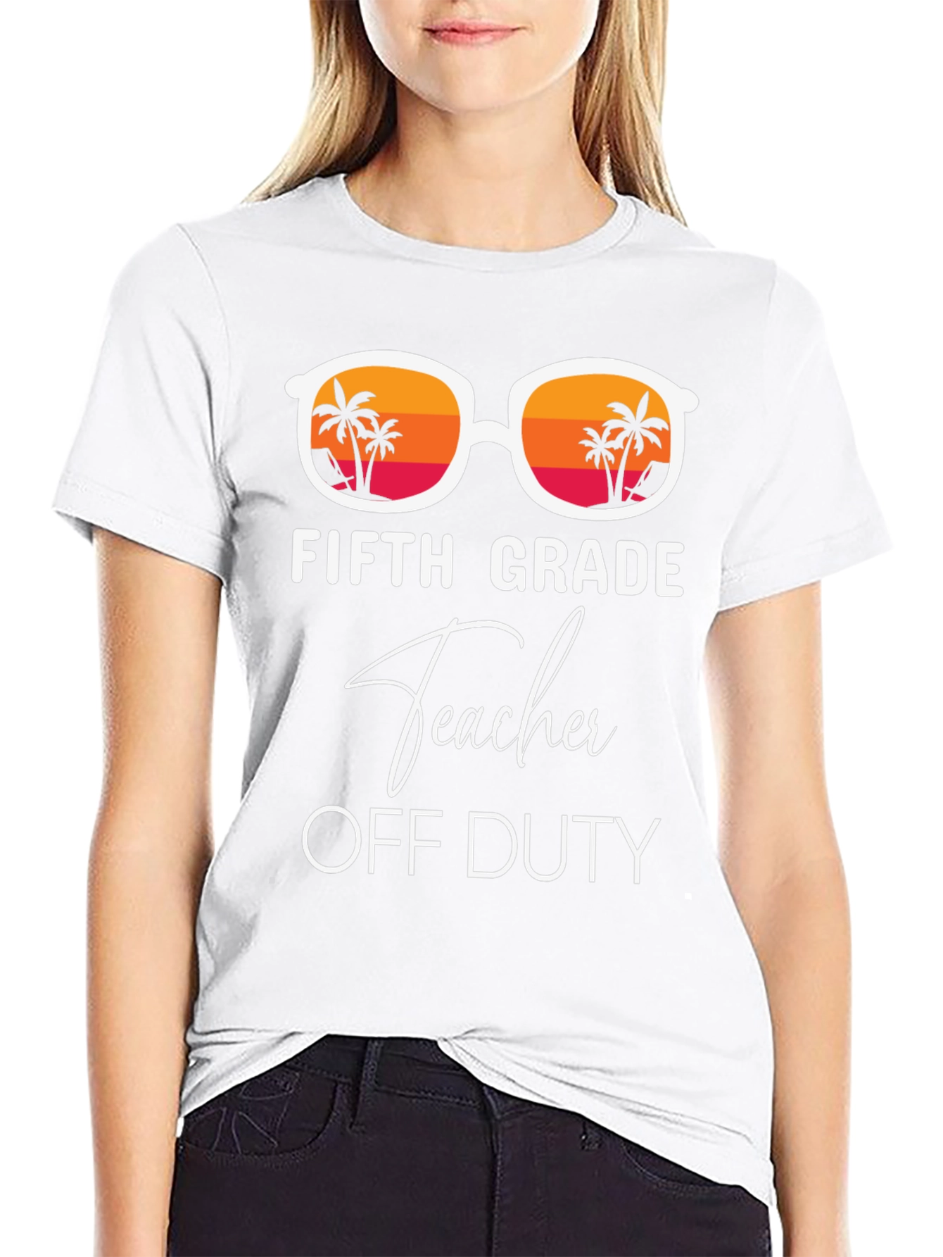 Fifth Grade Teacher Off Duty Summer T-Shirt