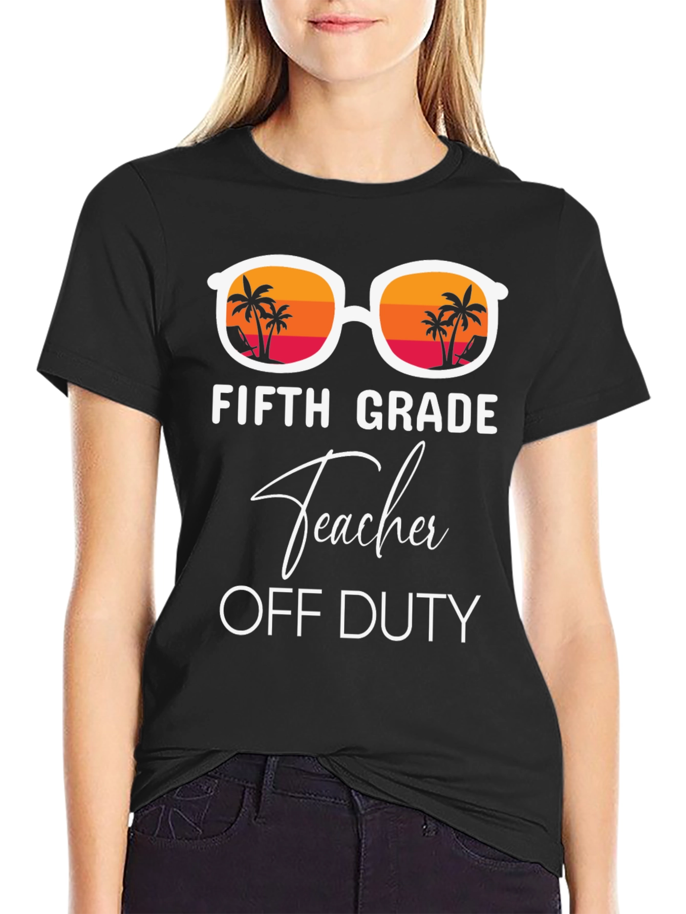 Fifth Grade Teacher Off Duty Summer T-Shirt
