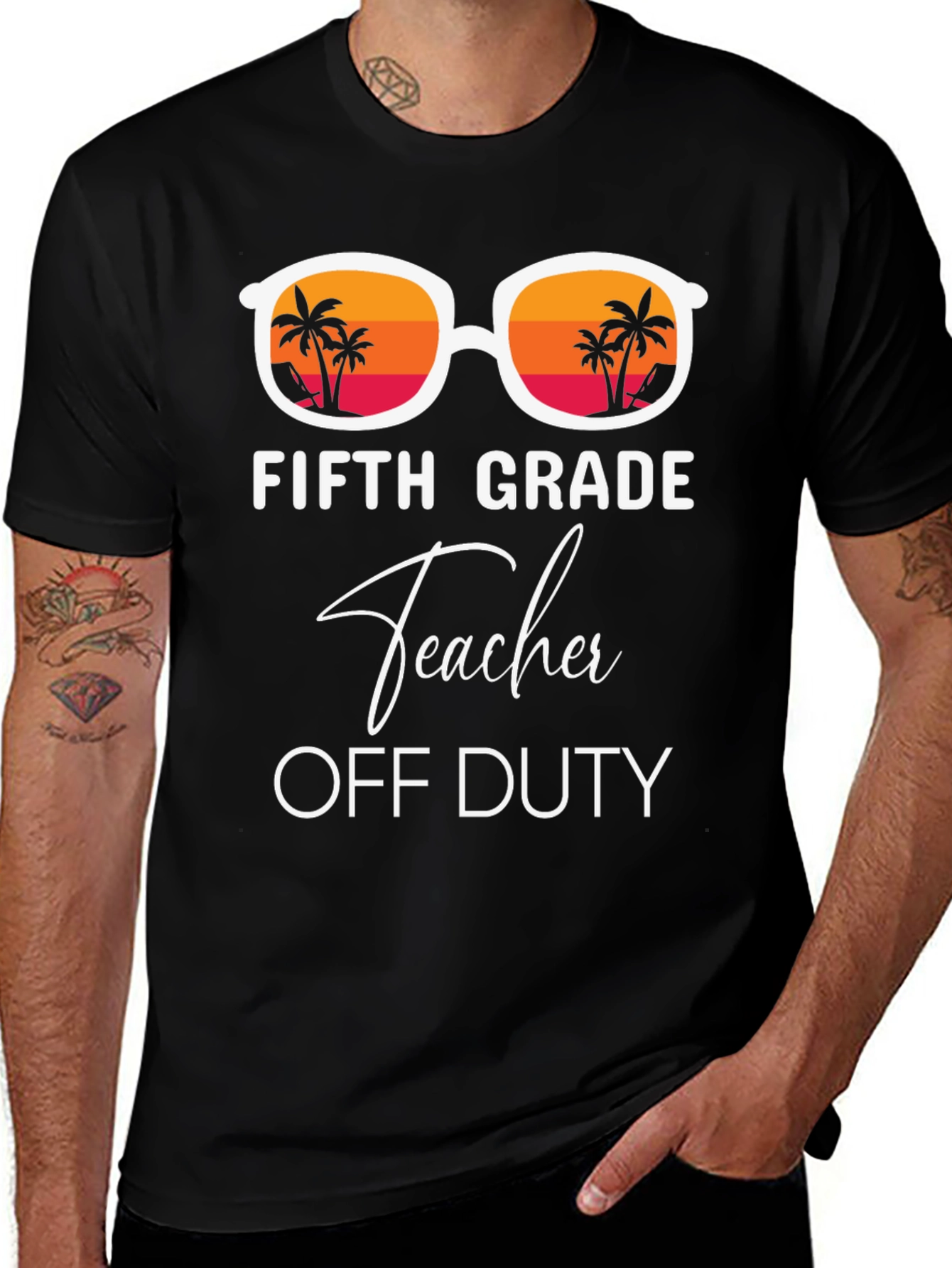 Fifth Grade Teacher Off Duty Summer T-Shirt