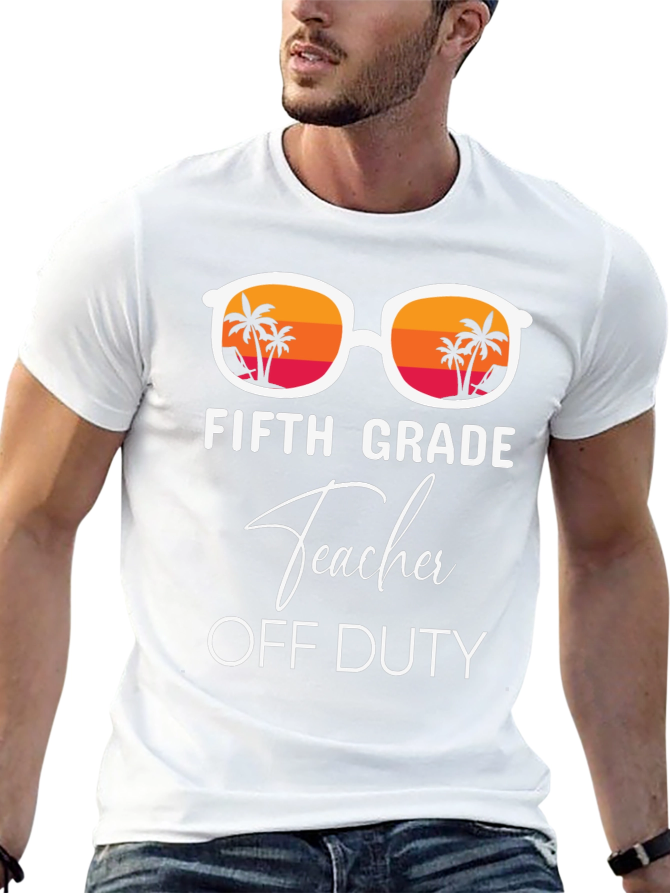 Fifth Grade Teacher Off Duty Summer T-Shirt