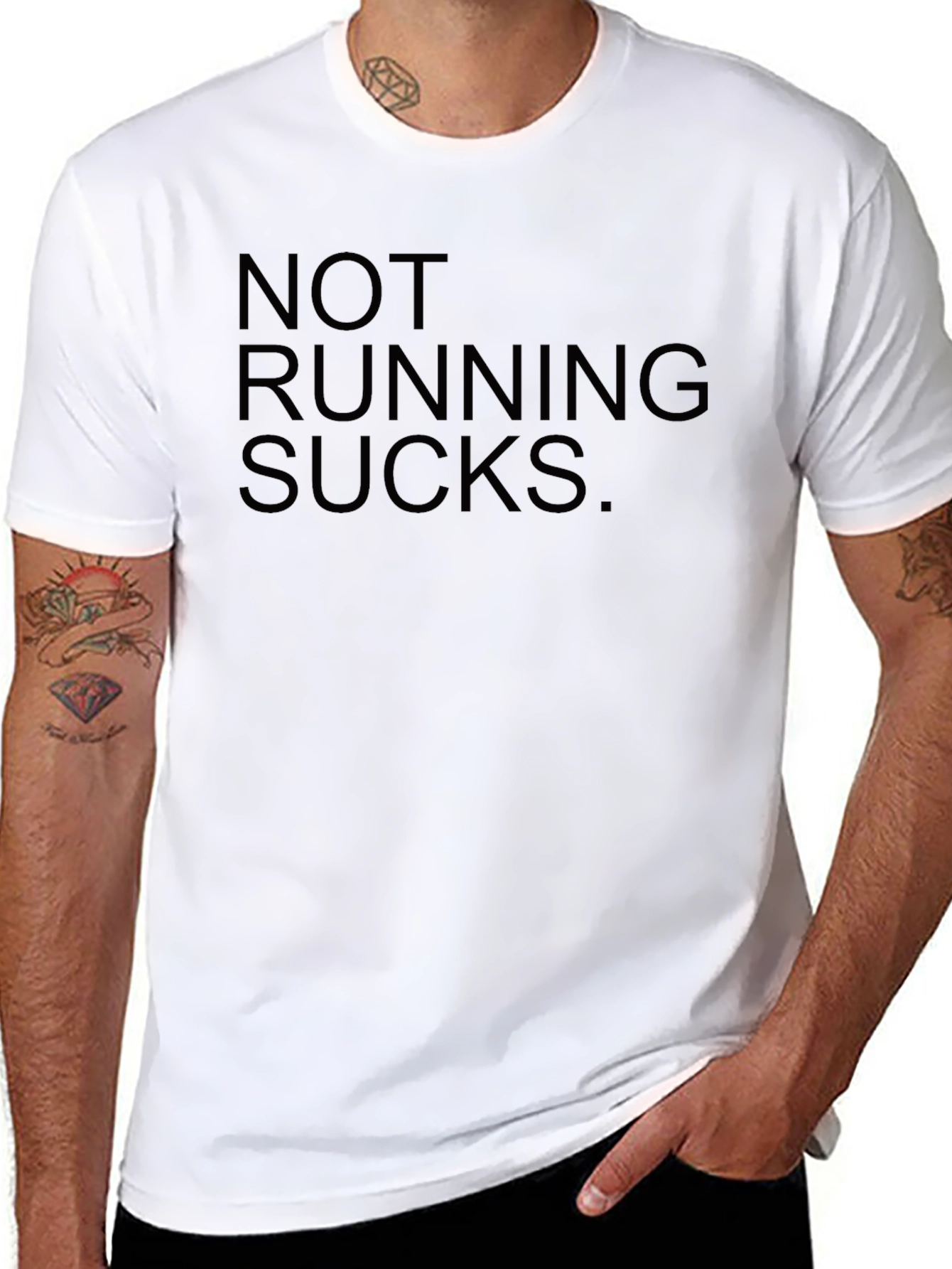 Not Running Sucks T-Shirt - Funny Fitness Tee