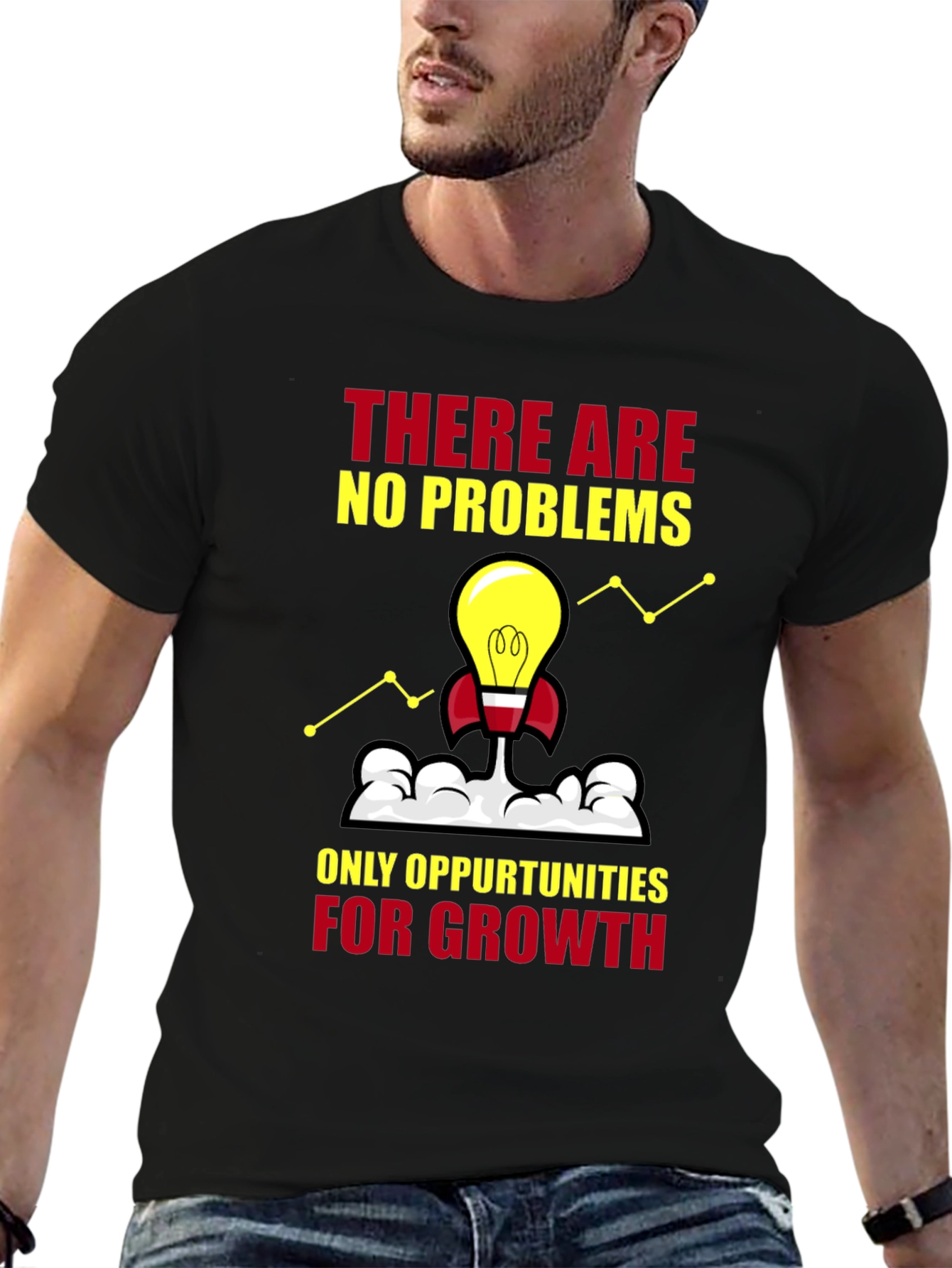 Growth Mindset T-Shirt: No Problems Opportunities Only