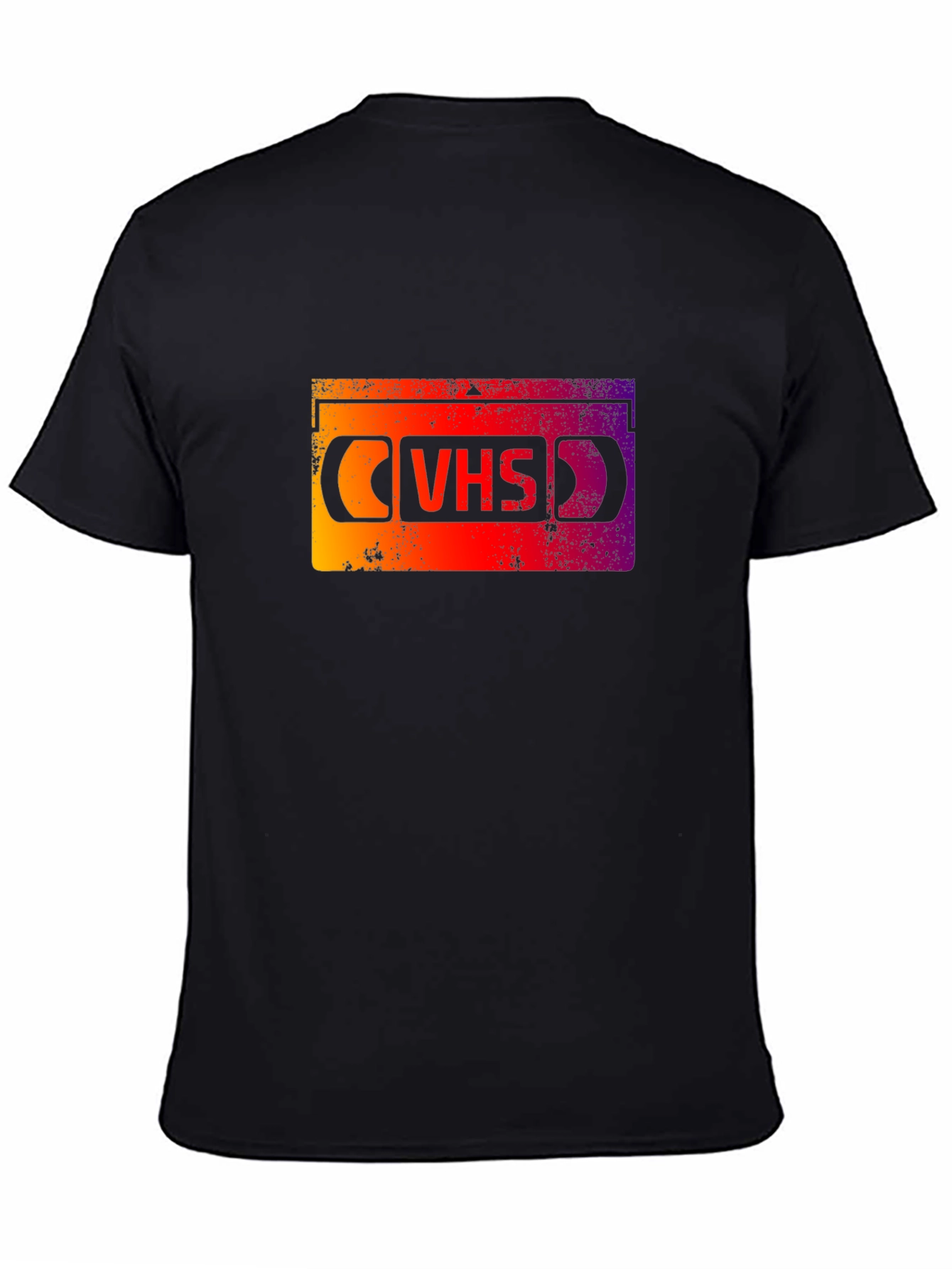 Retro VHS Tape Graphic Tee - Black