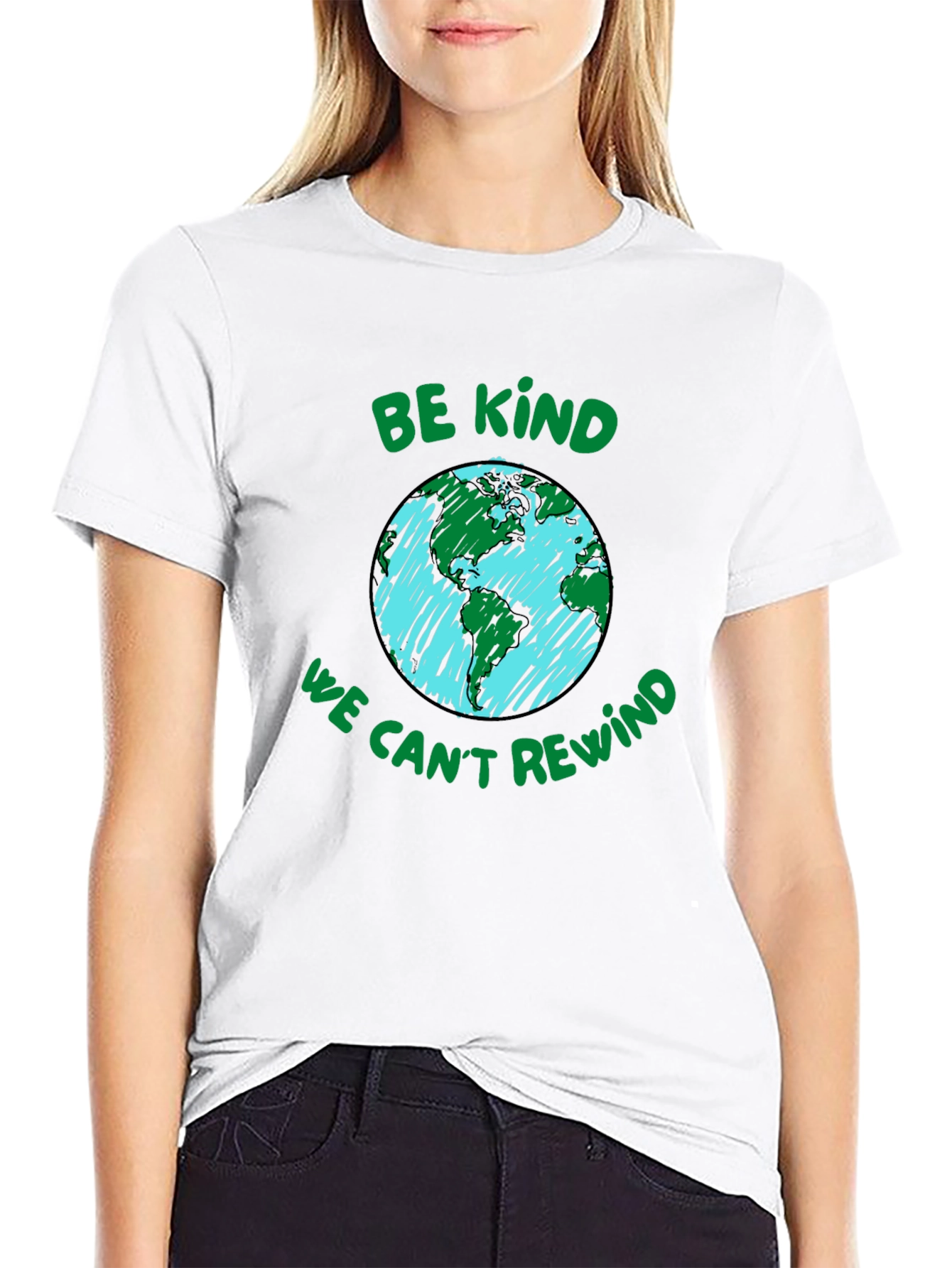 Eco-Friendly Graphic Tee: Be Kind Protect Our Planet