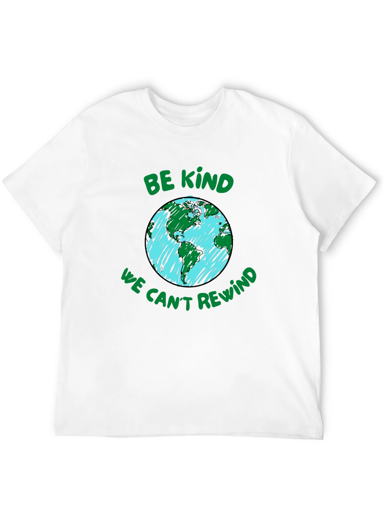 Eco-Friendly Graphic Tee: Be Kind Protect Our Planet