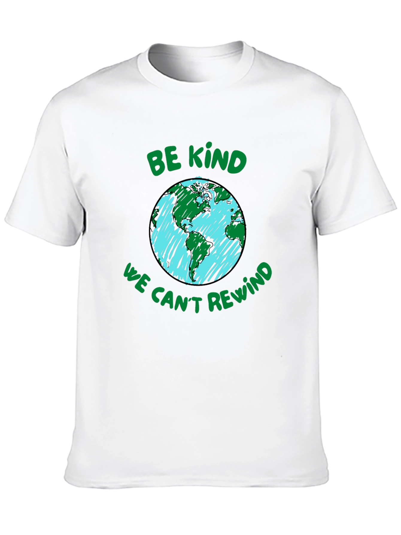 Eco-Friendly Graphic Tee: Be Kind Protect Our Planet