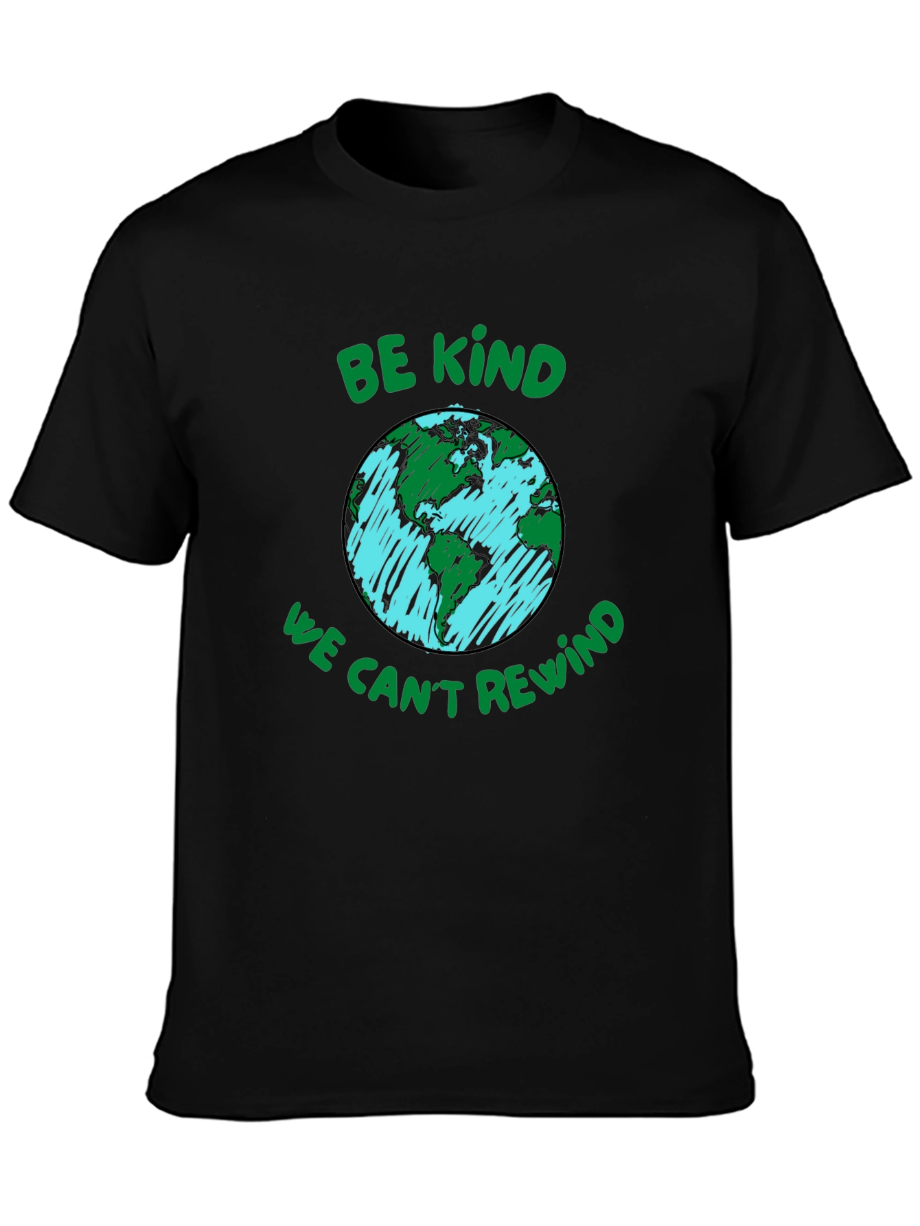 Eco-Friendly Graphic Tee: Be Kind Protect Our Planet