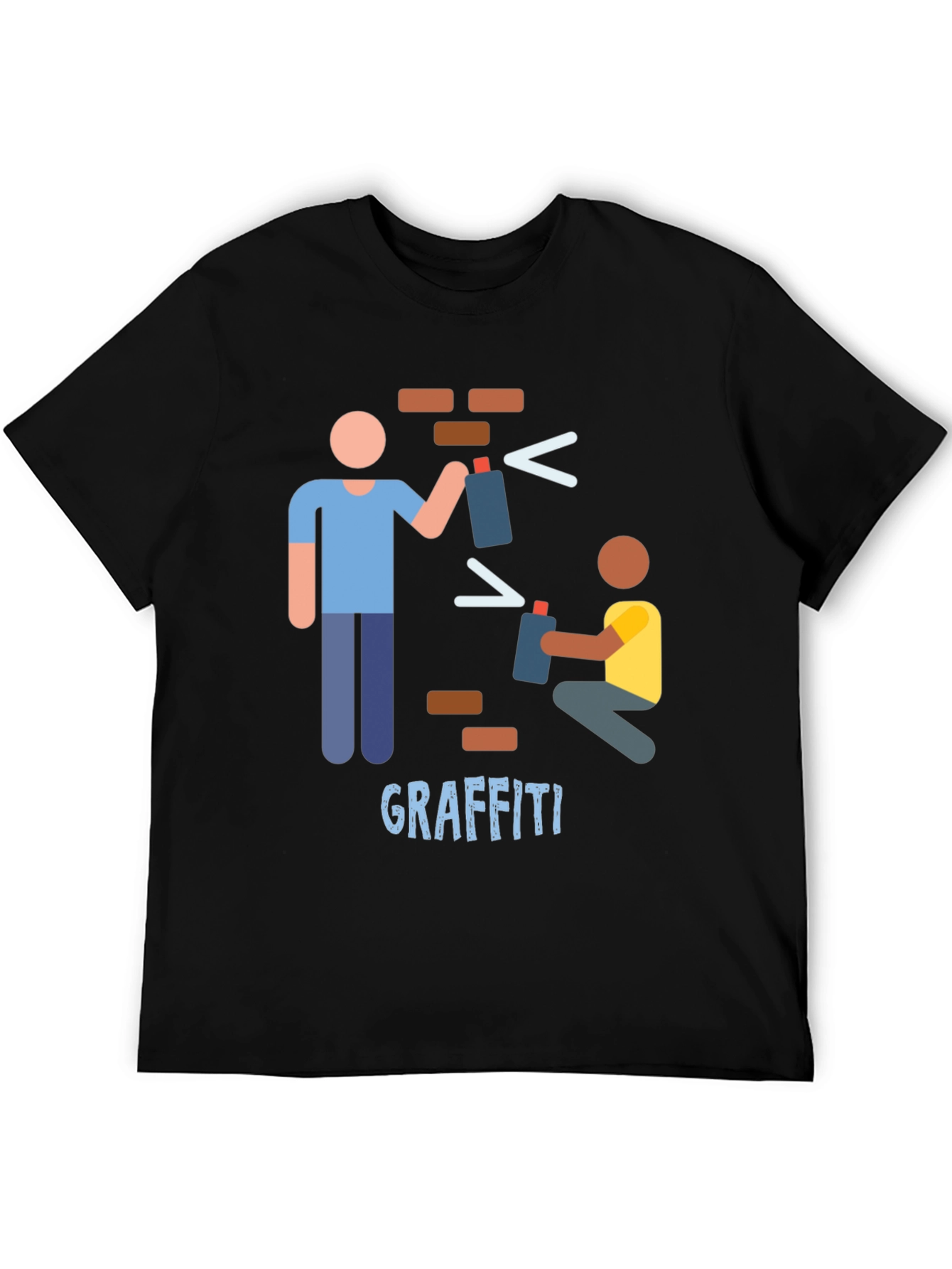 Graffiti Art Black T-Shirt