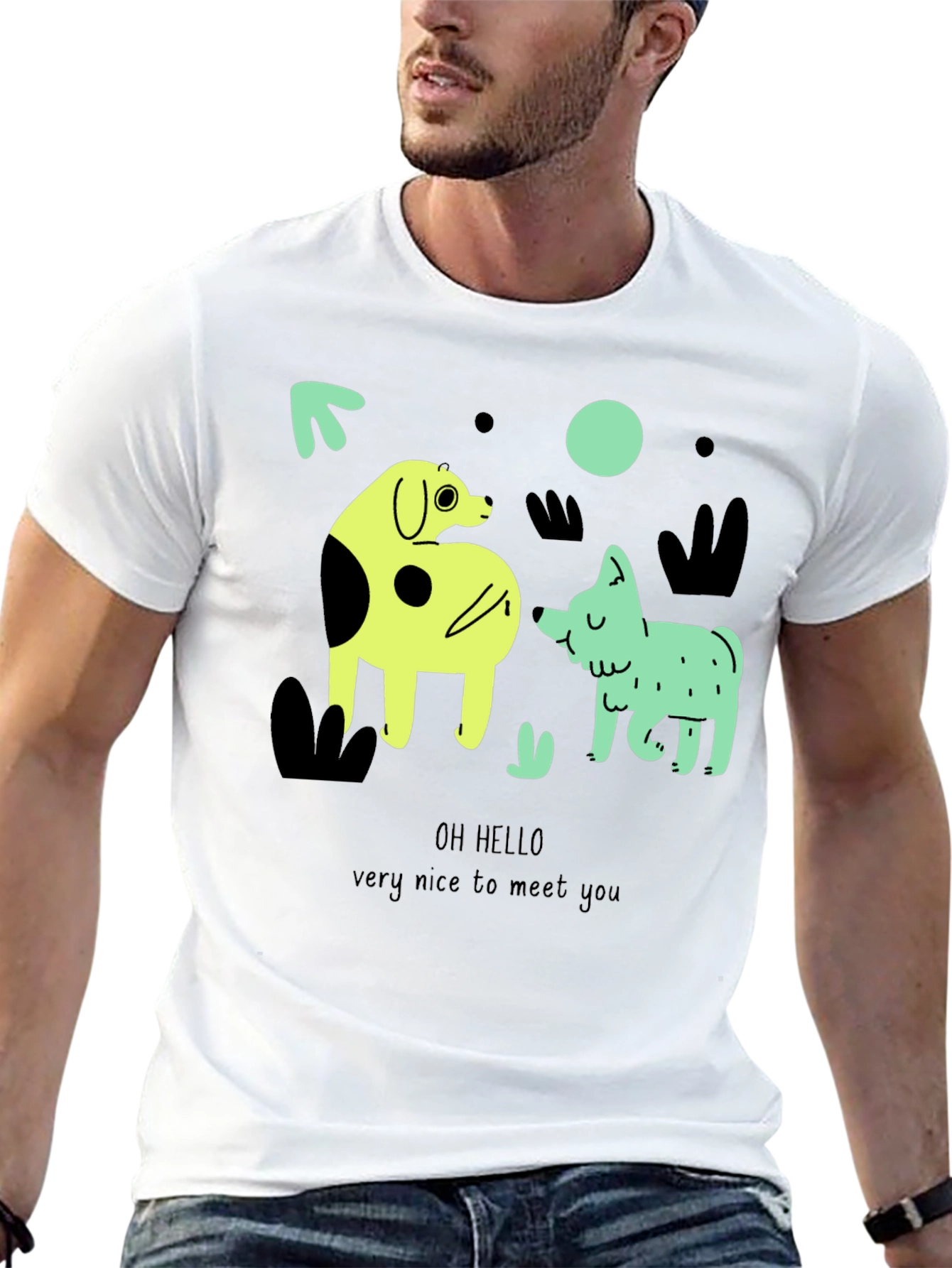 Whimsical Dog Graphic Tee - Oh Hello!