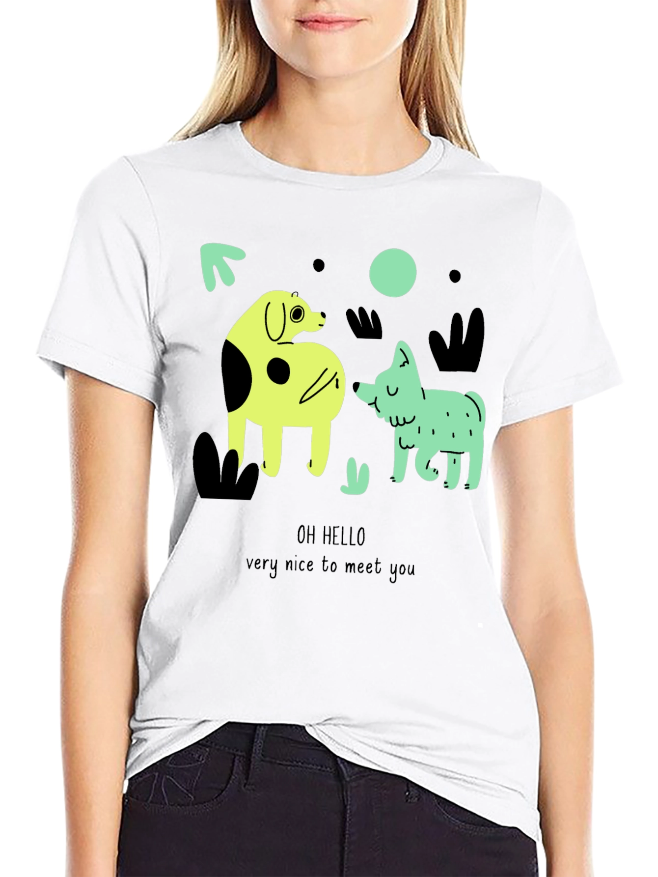 Whimsical Dog Graphic Tee - Oh Hello!