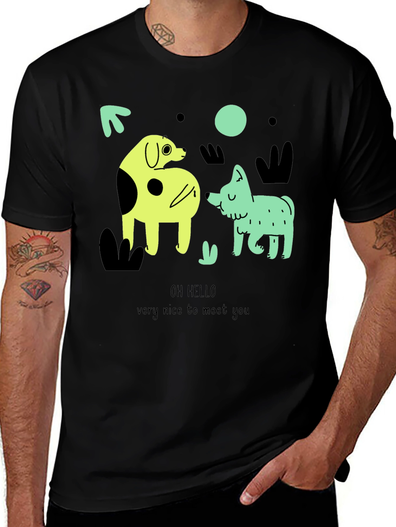 Whimsical Dog Graphic Tee - Oh Hello!